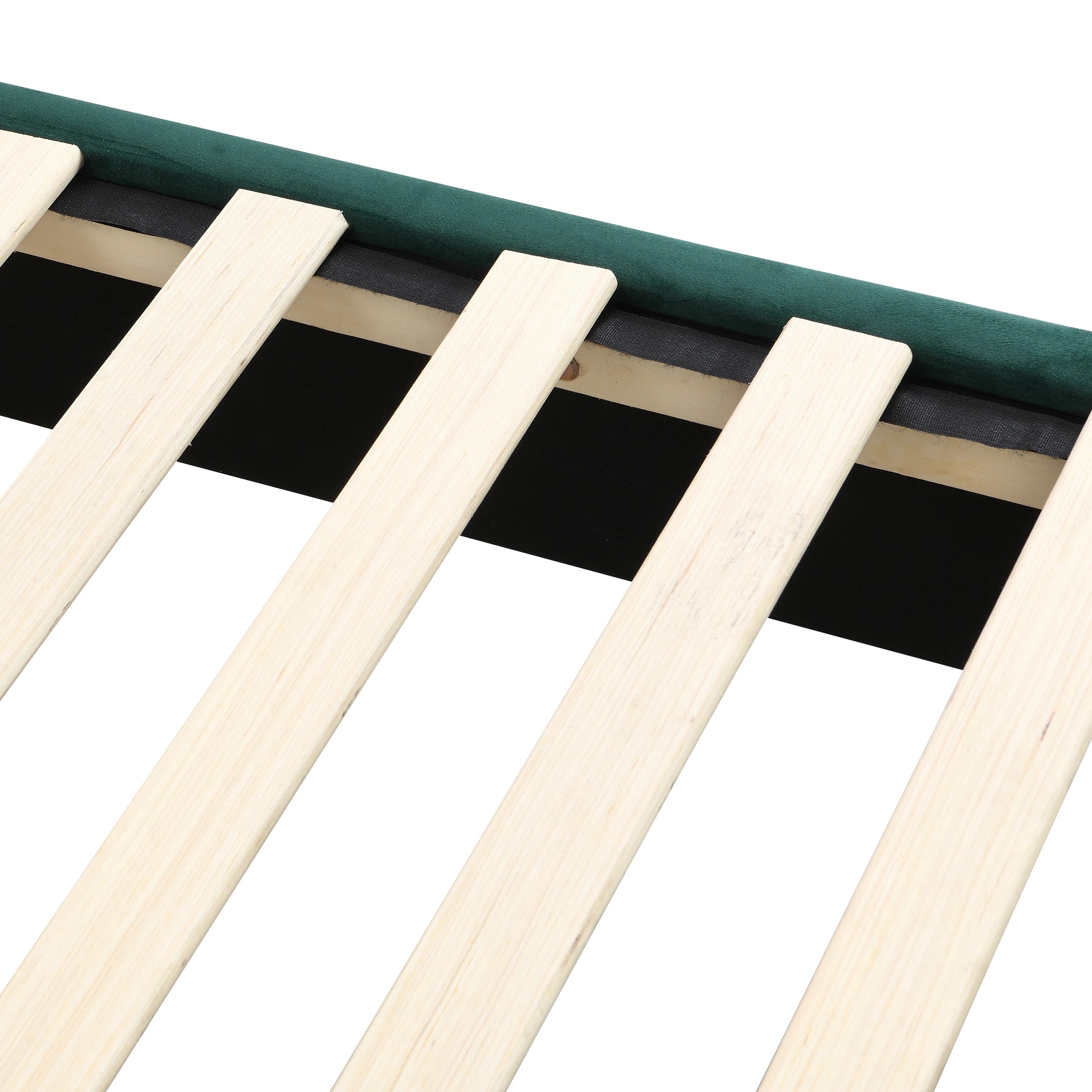 9 IHOMDEC BEF04 Queen Shell-Style Bed Frame - Green - Green, 9 of 10
