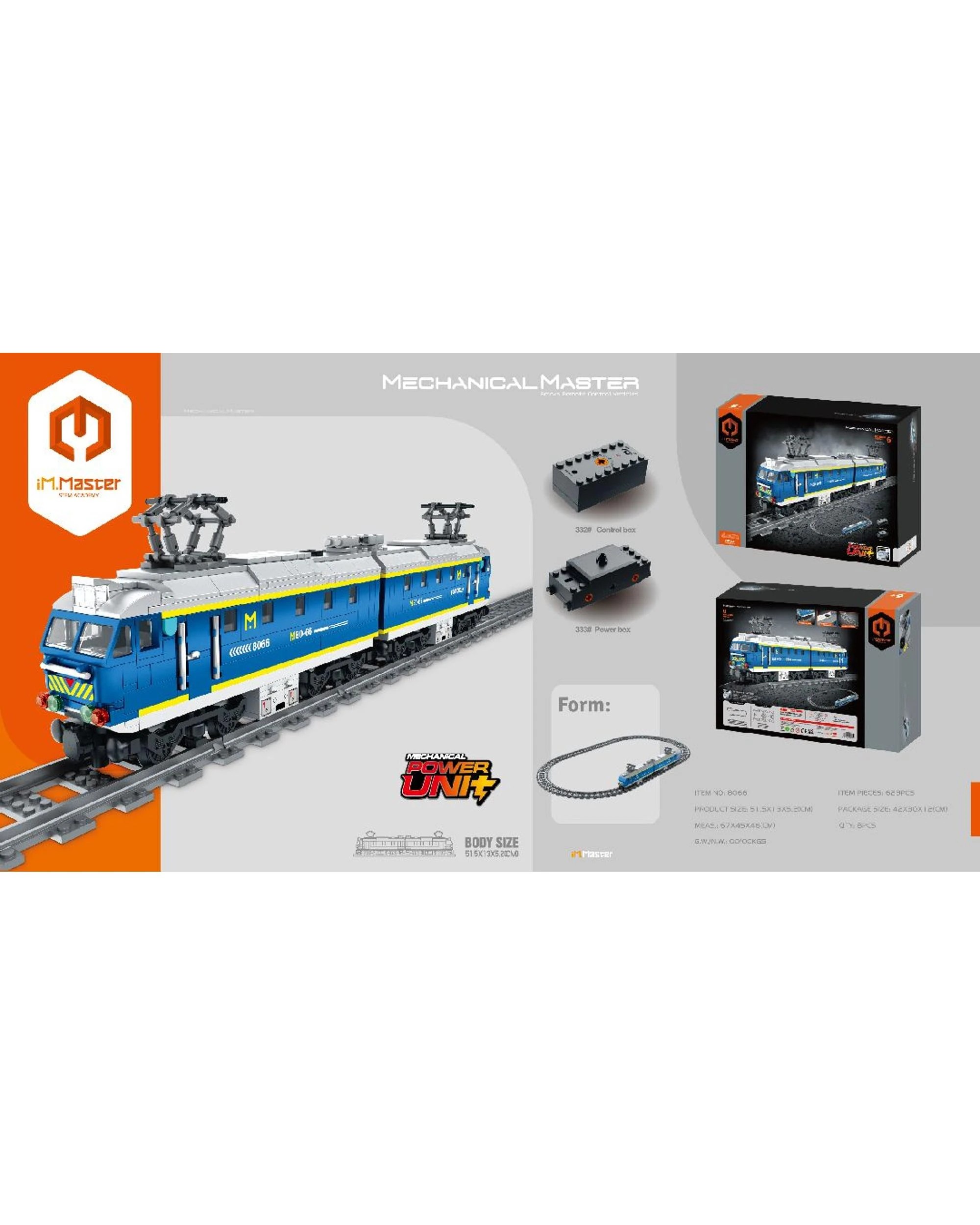 5 iM.Master Mechanical Master Electric Locomotive Blue 623 Piece Model Kit - 8066 - Blue, 5 of 6