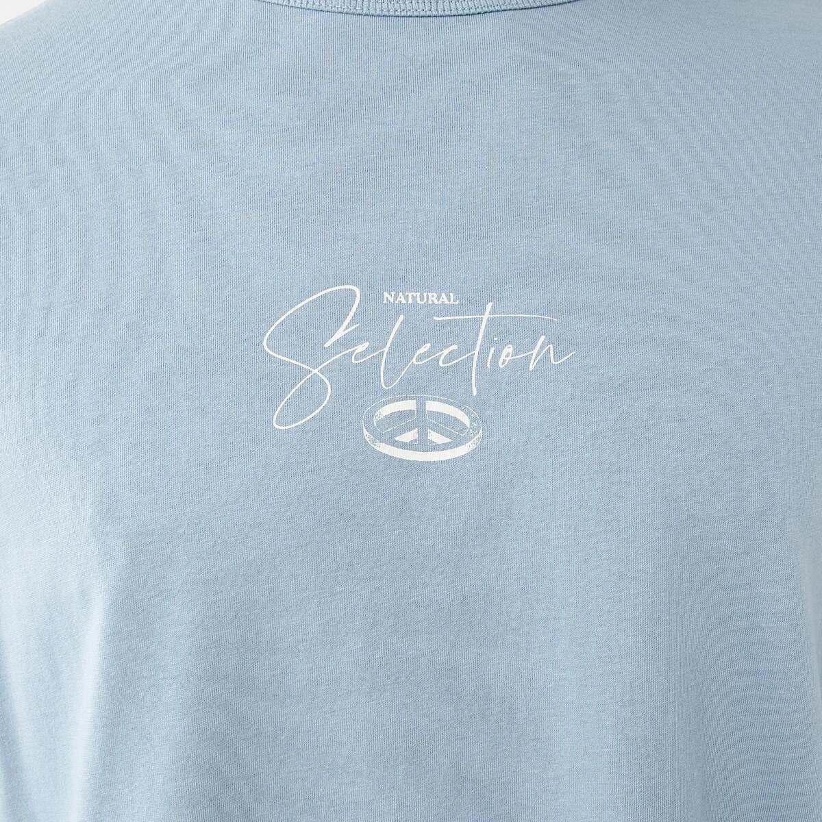 5 Oversized Graphic T-shirt Blu Ash, 5 of 5