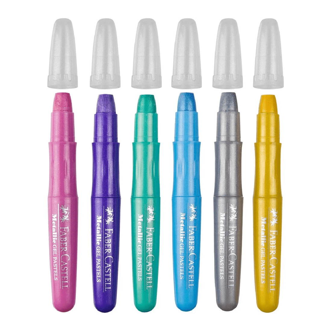 3 Faber-Castell Metallic Gel Pastels 6 Pack, 3 of 6