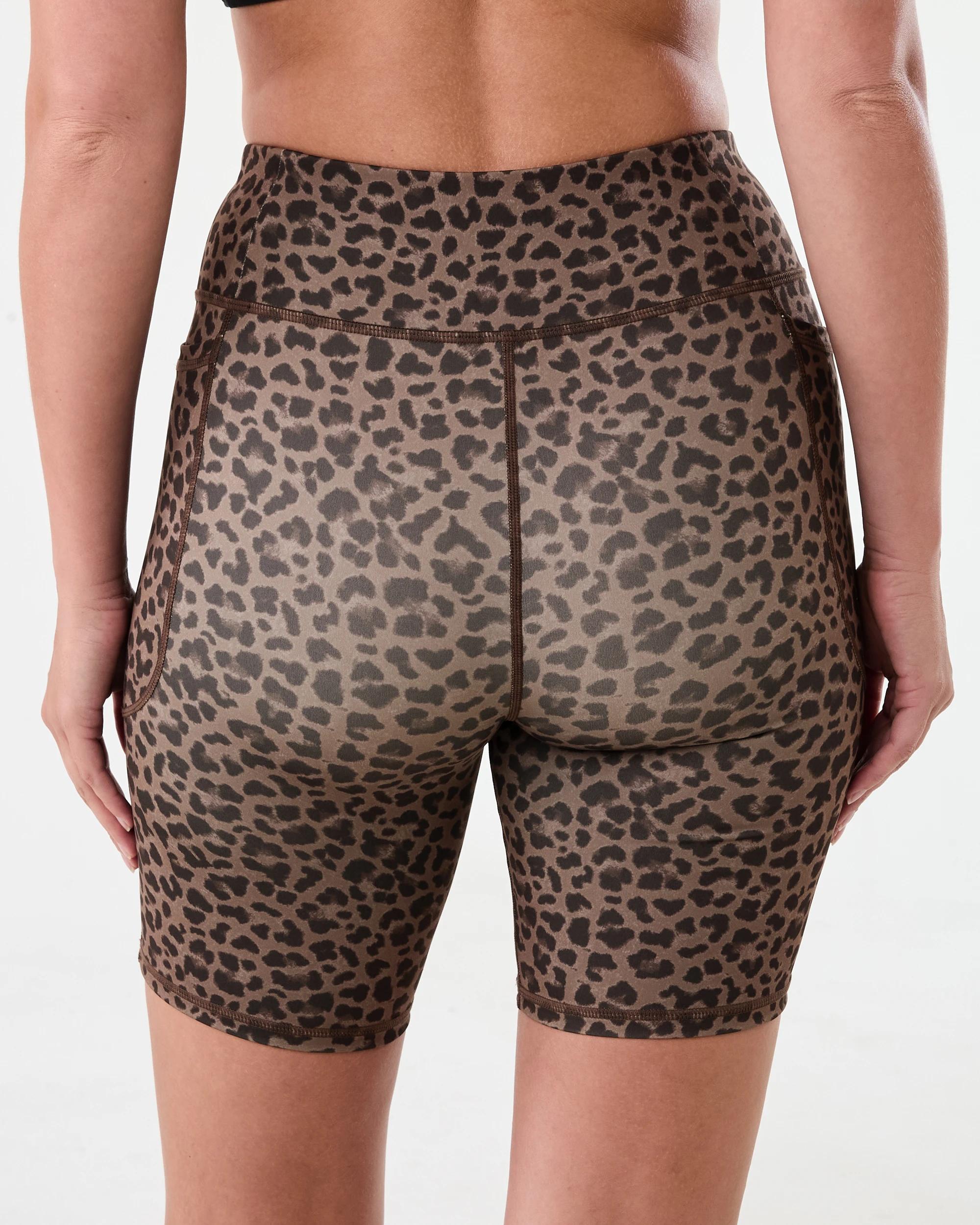 3 Active Womens Recycled Bike Shorts Brn Lpd, 3 of 6