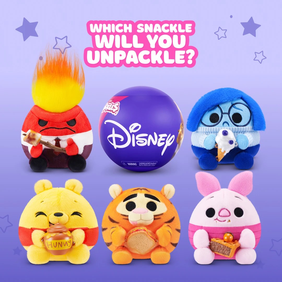 3 12cm Disney ZURU Snackles Plush Toy - Assorted, 3 of 10