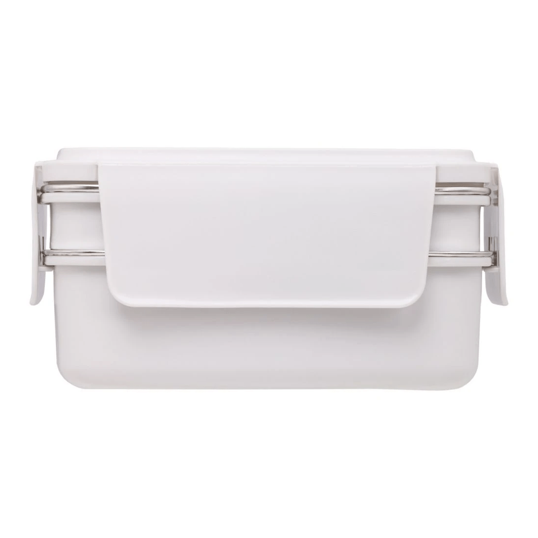 4 Studymate Stainless Steel Double Bento Box White, 4 of 4