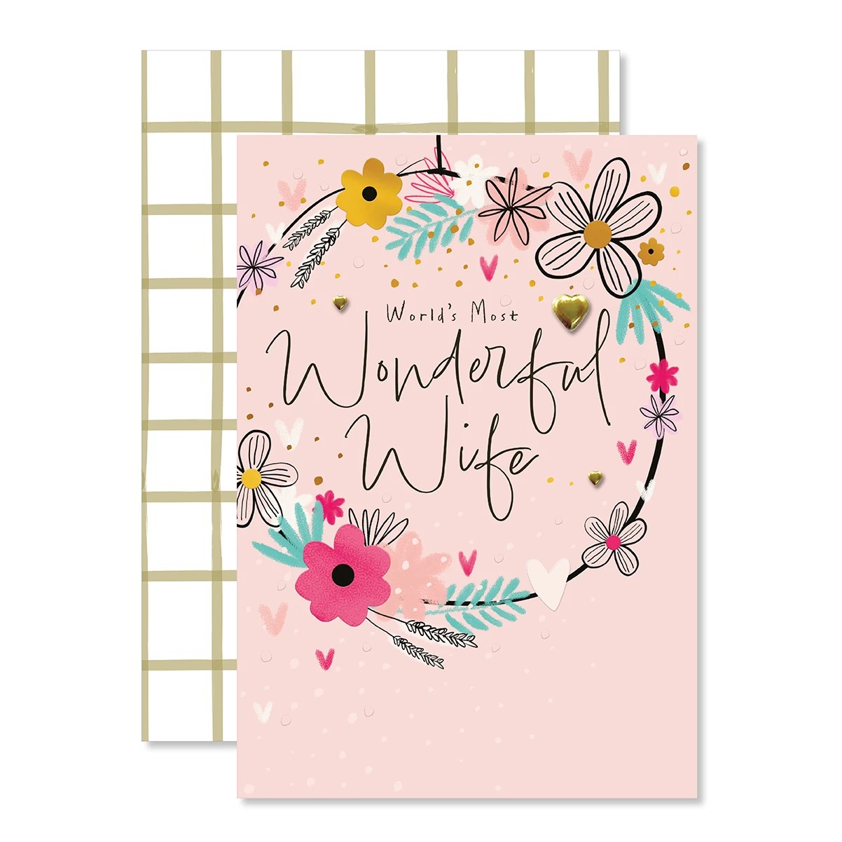 1 Hallmark Birthday Card - World's Most Wonderful Wife, 1 of 3