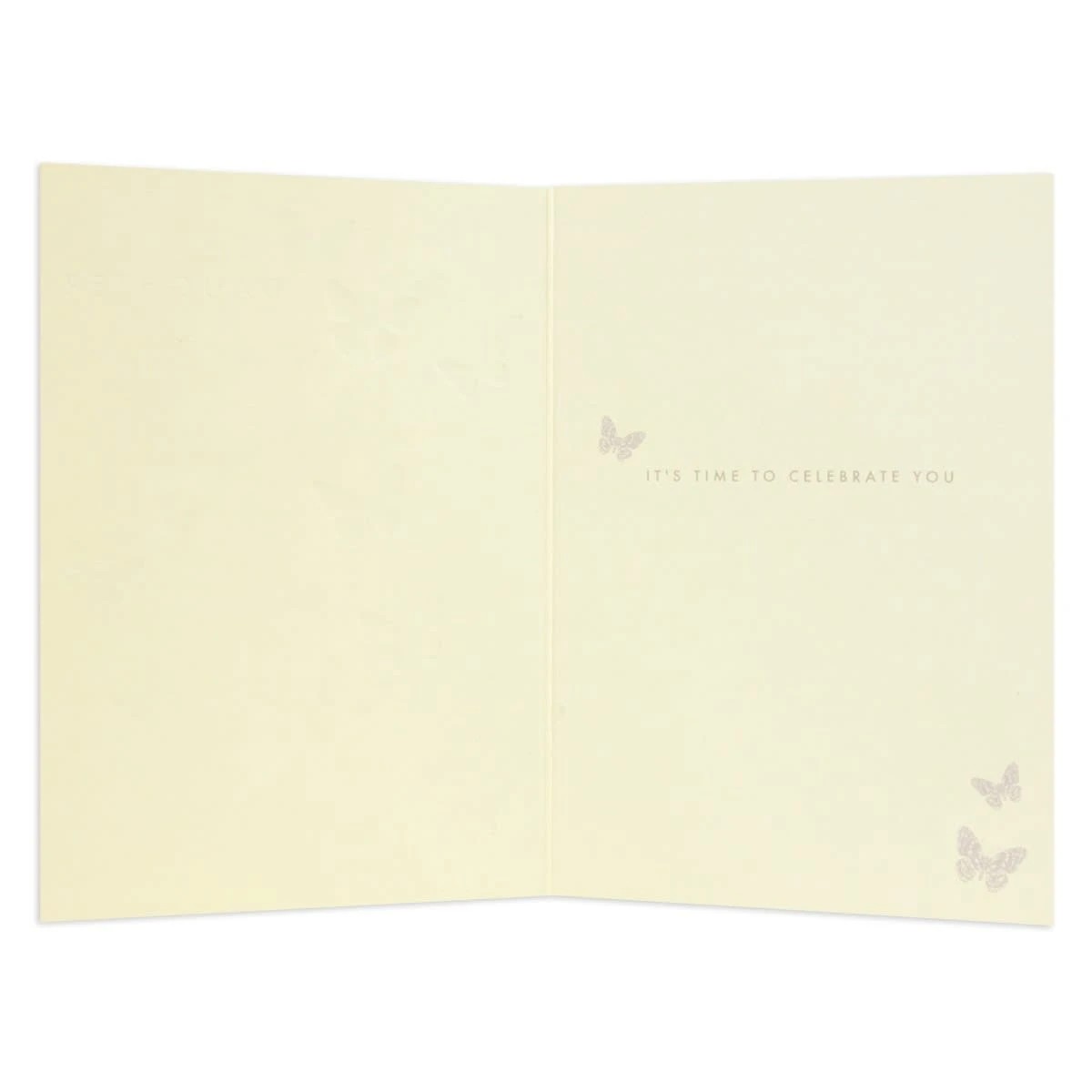 2 Connections from Hallmark Celebration Card for Daughter - Gold Butterflies, 2 of 3
