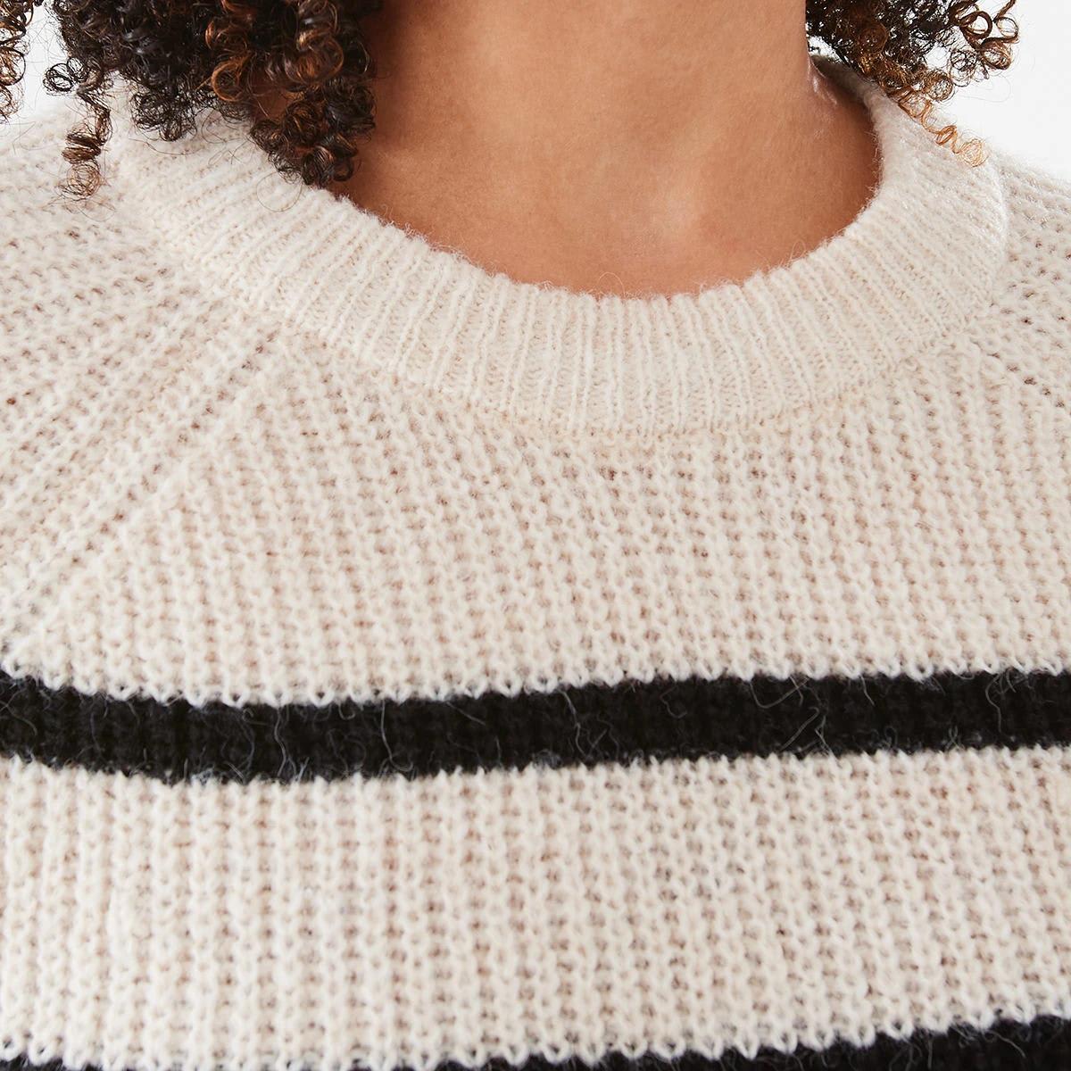 5 Loose Knit Jumper Oat Str, 5 of 6