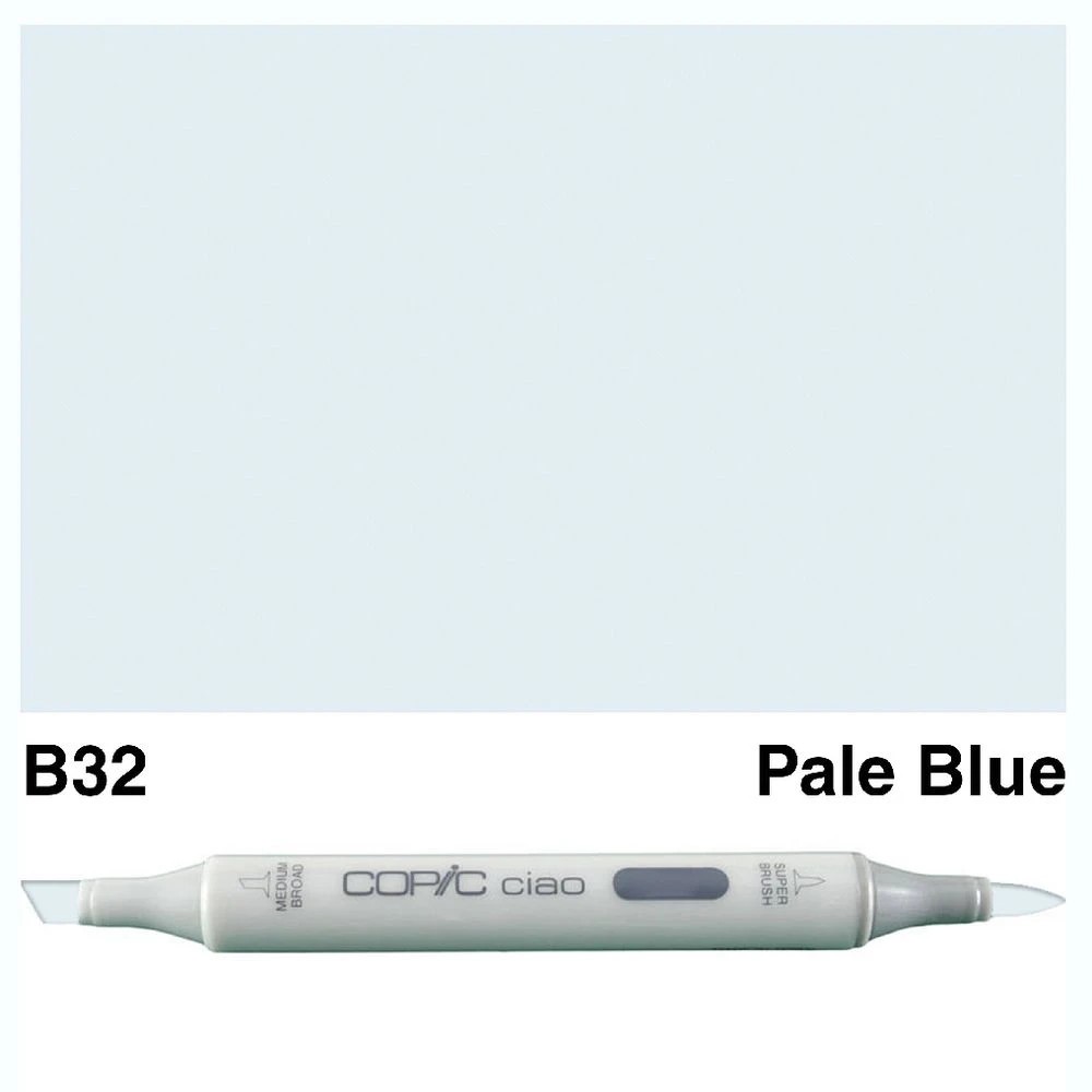 3 Copic Ciao Dual Nib Marker B32 Pale Blue, 3 of 3