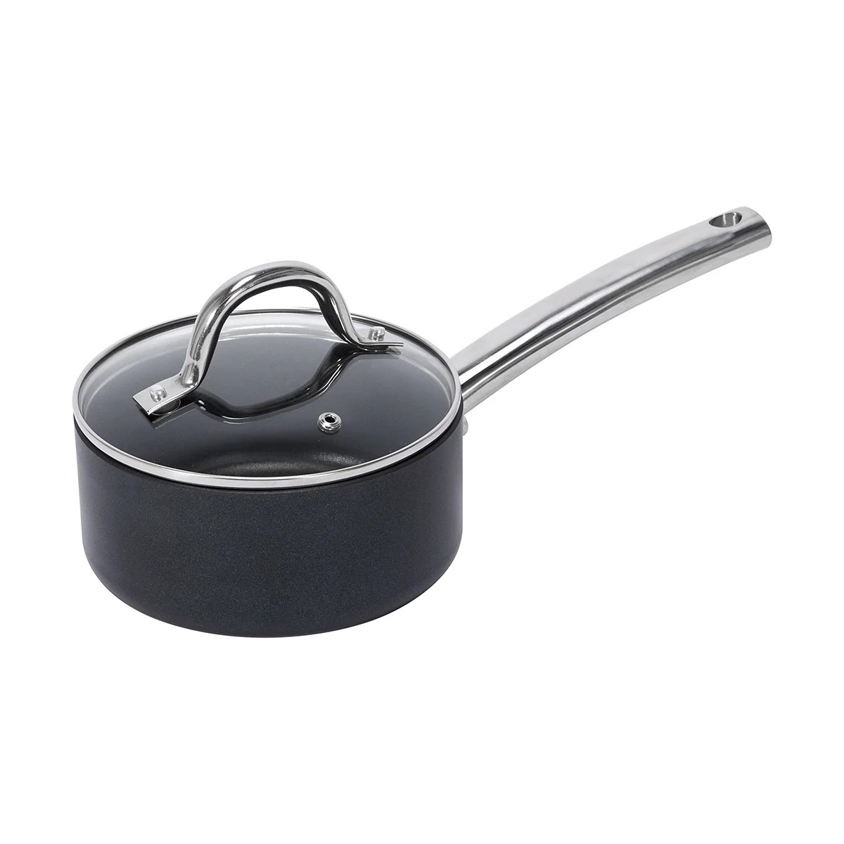 2 16cm Hard Anodised Non-Stick Saucepan, 2 of 9