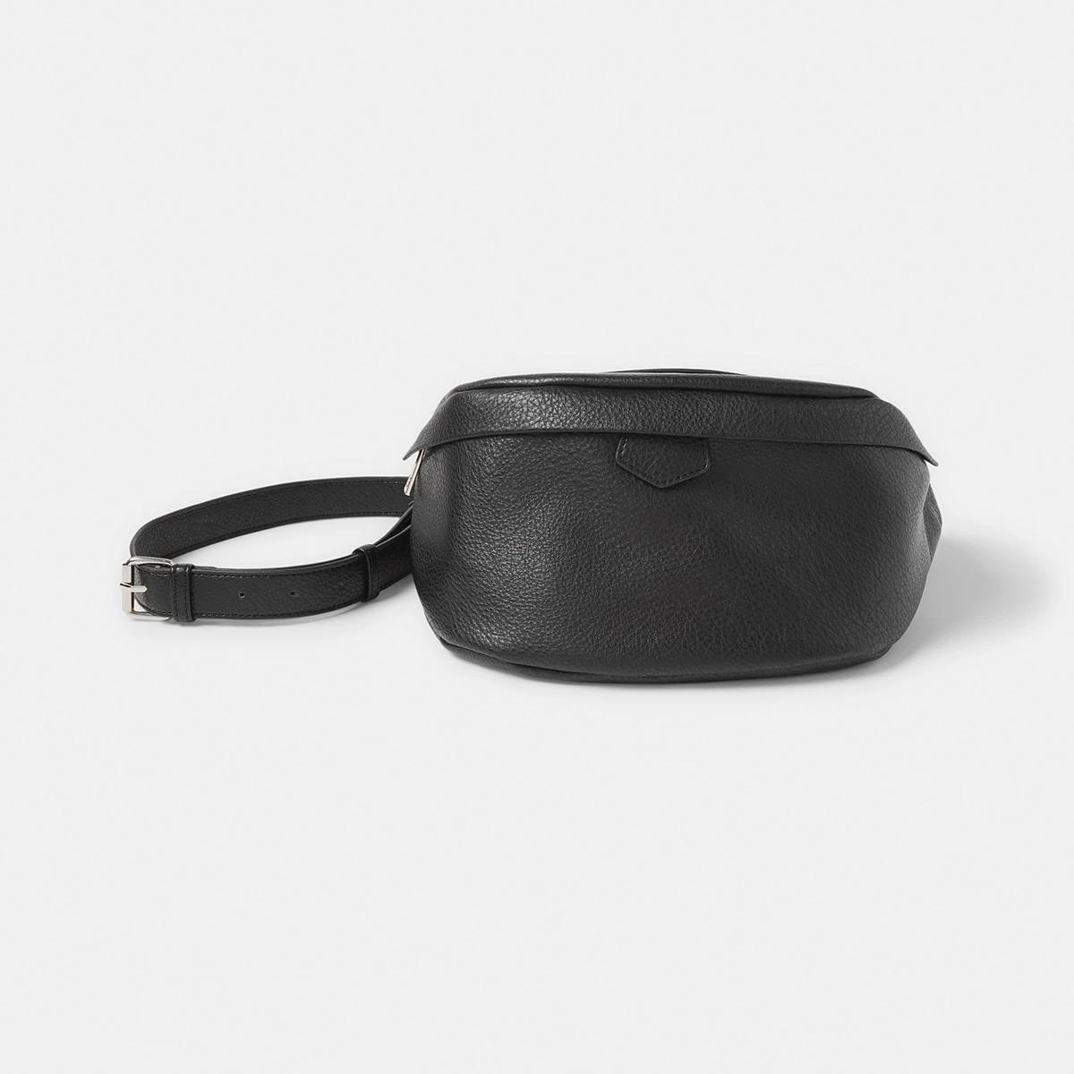 1 PU Bum Bag Black, 1 of 6