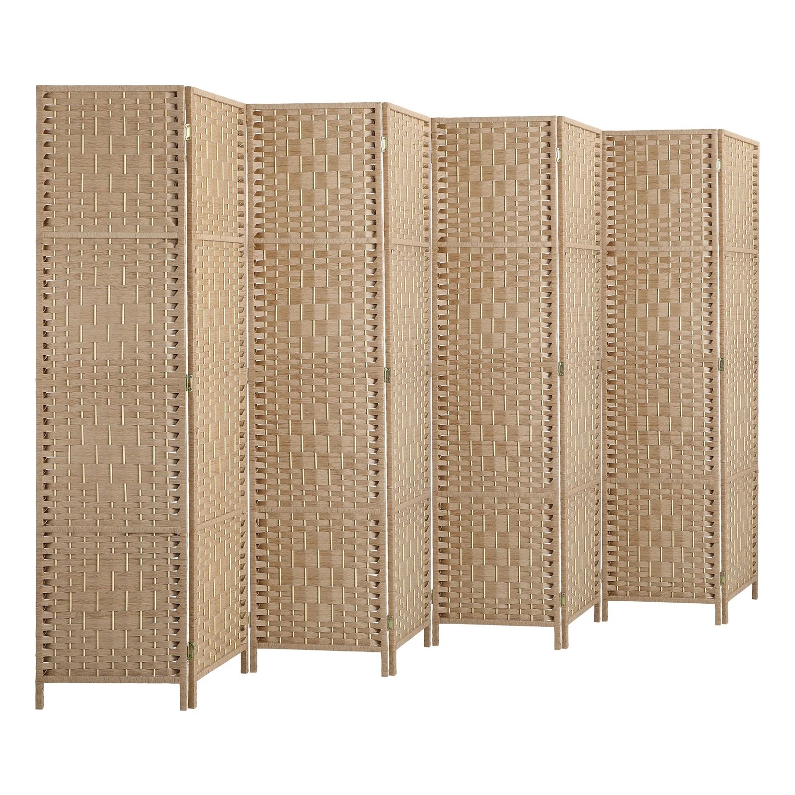 7 Oikiture 8 Panels Room Divider - Natural, 7 of 10