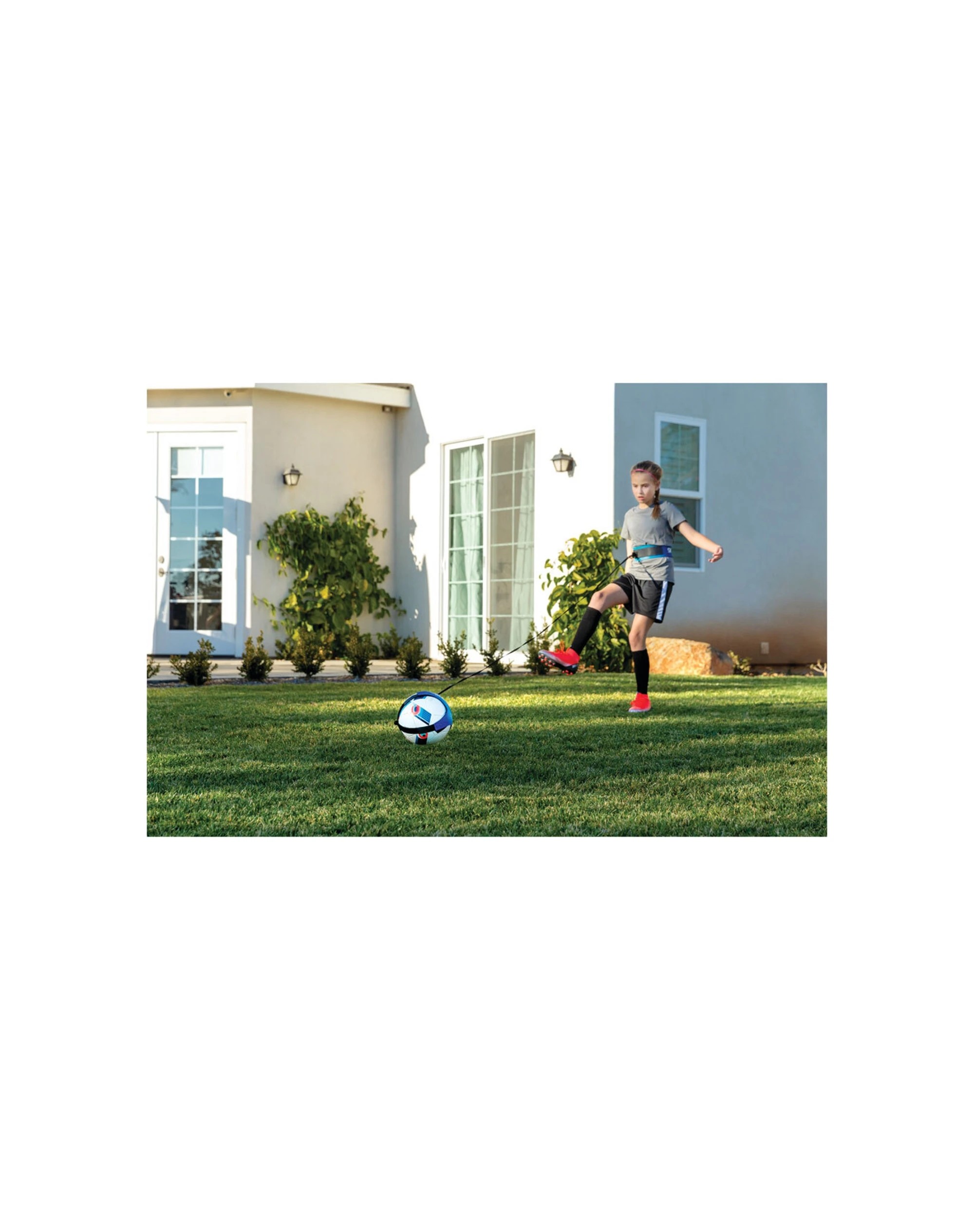3 Sklz Star Kick Solo Soccer Trainer Waistband Fits Size 3 4 5 Balls - Blue, 3 of 5