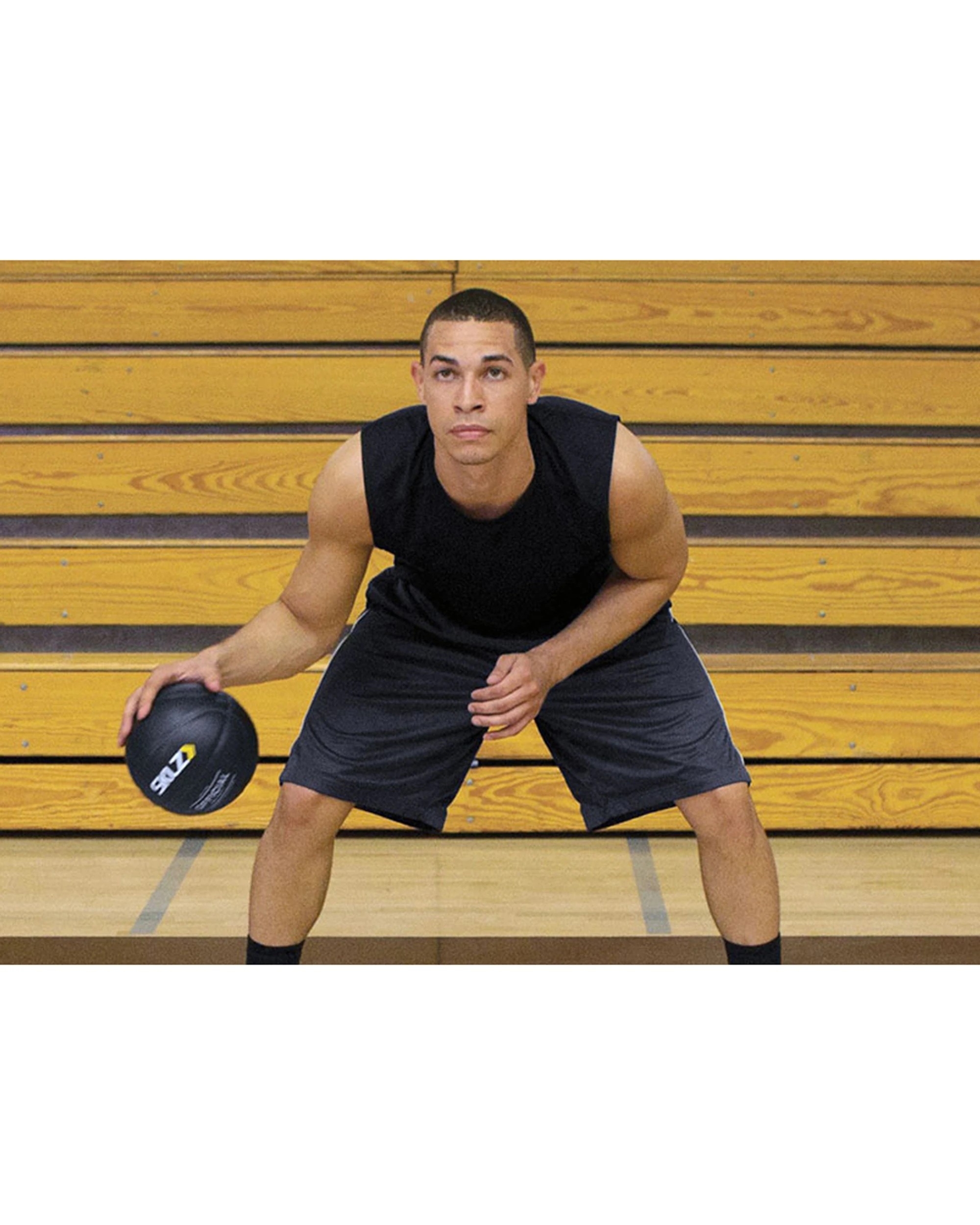 2 Sklz Heavy Weight Control Basketball - Black, 2 of 3