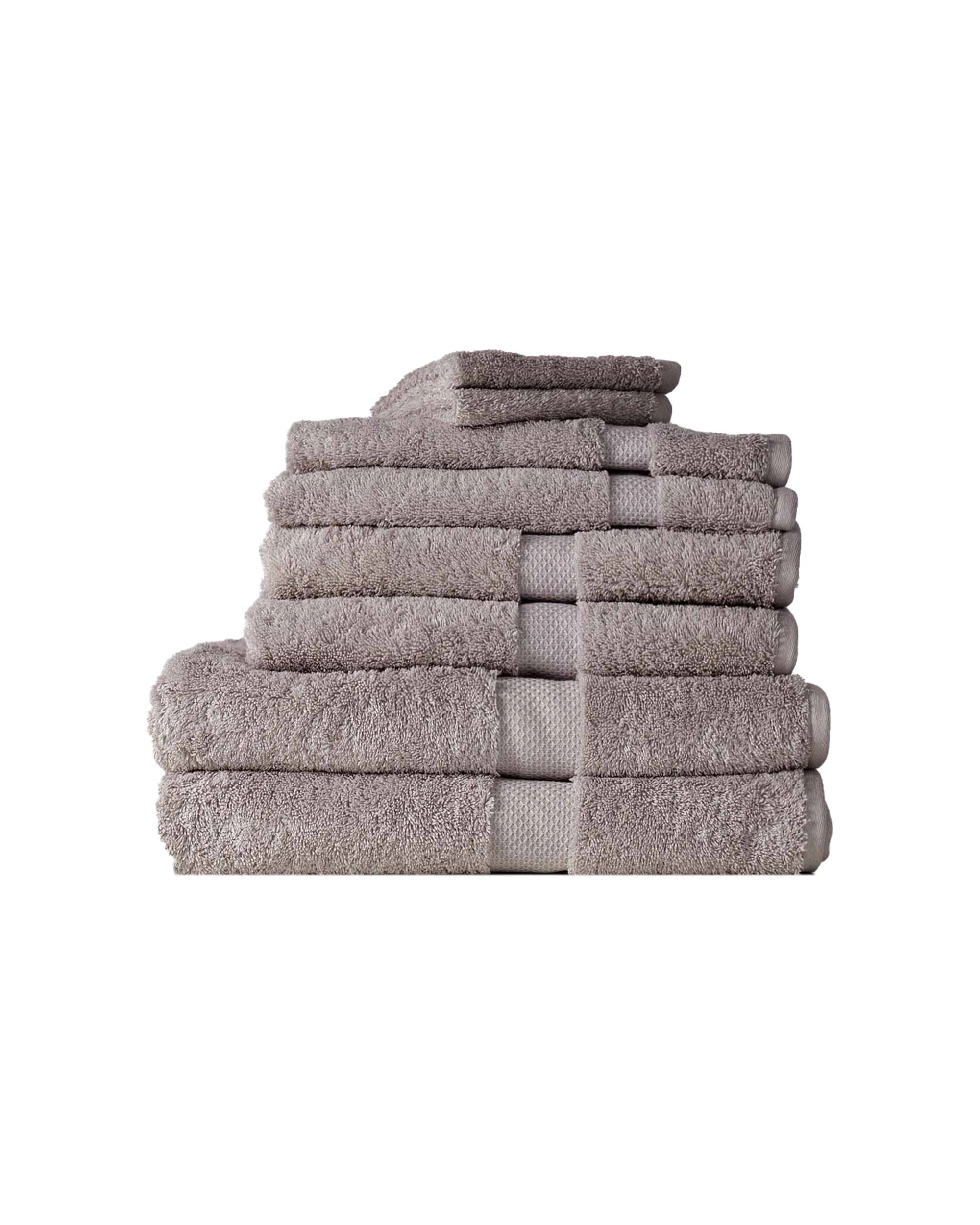 1 Canningvale 8pc Royal Splendour Home Decor Bathroom Bath Towel Set Storm
 - Grey, 1 of 3