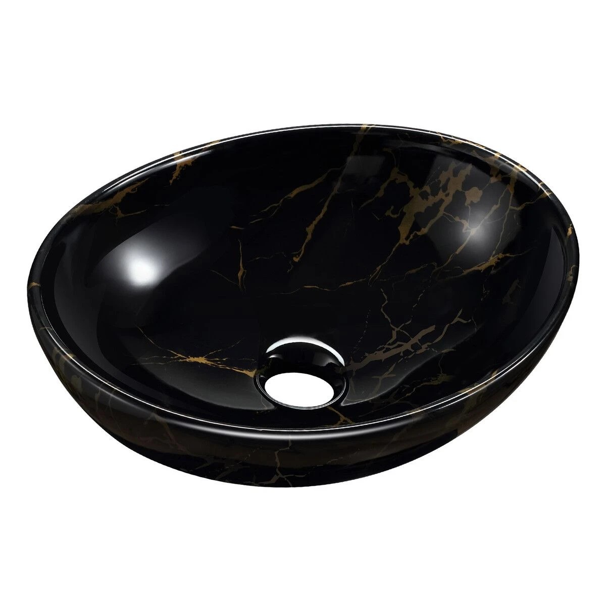 1 LUXSUITE Bathroom Sink Basin Vessel Washing Vanity Bowl Countertop Above Counter Toilet Hand Wash Modern Oval, 1 of 7