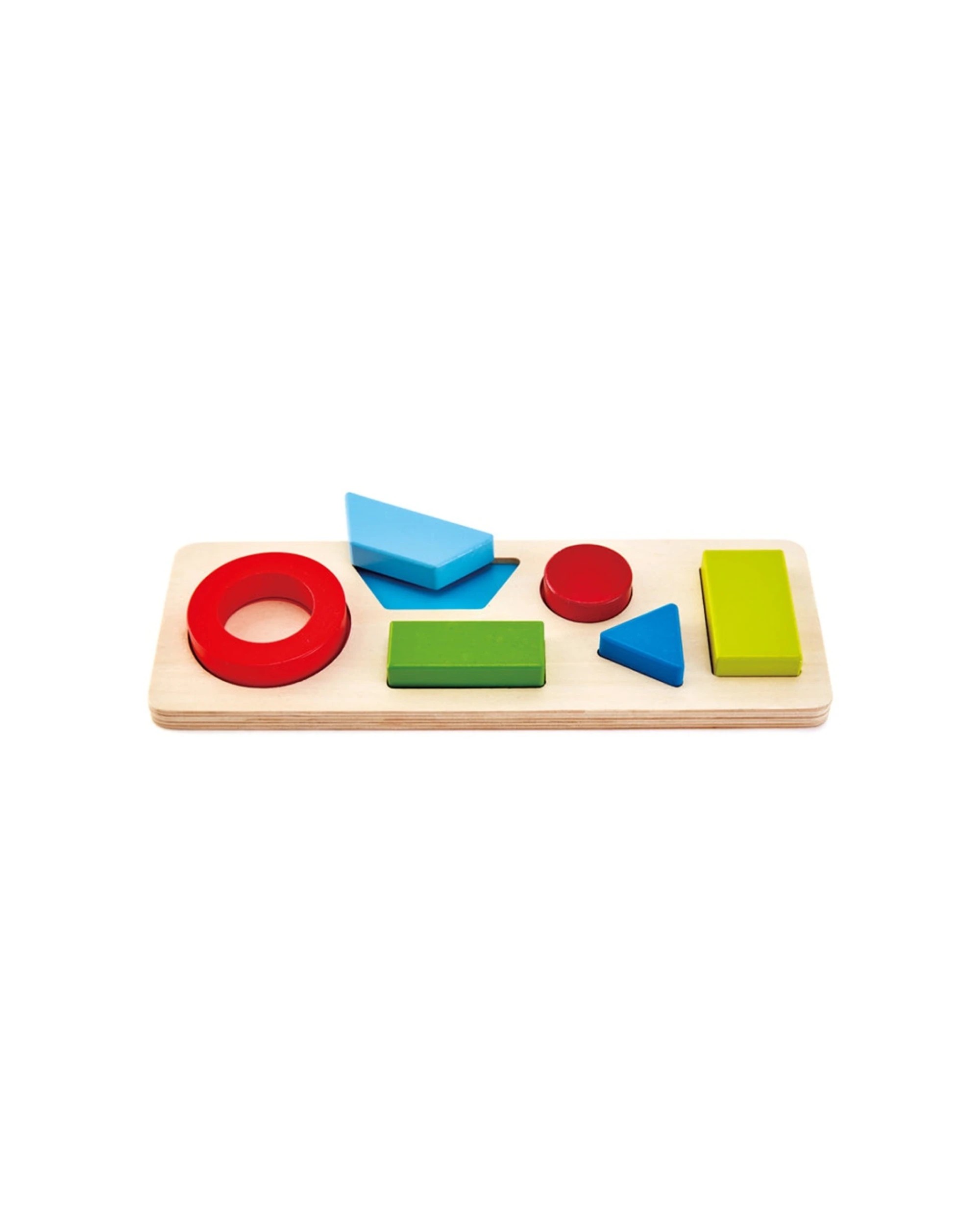3 Hape Geometry Puzzle Two Difficulty Levels Wooden Shapes Kids - Multi, 3 of 4