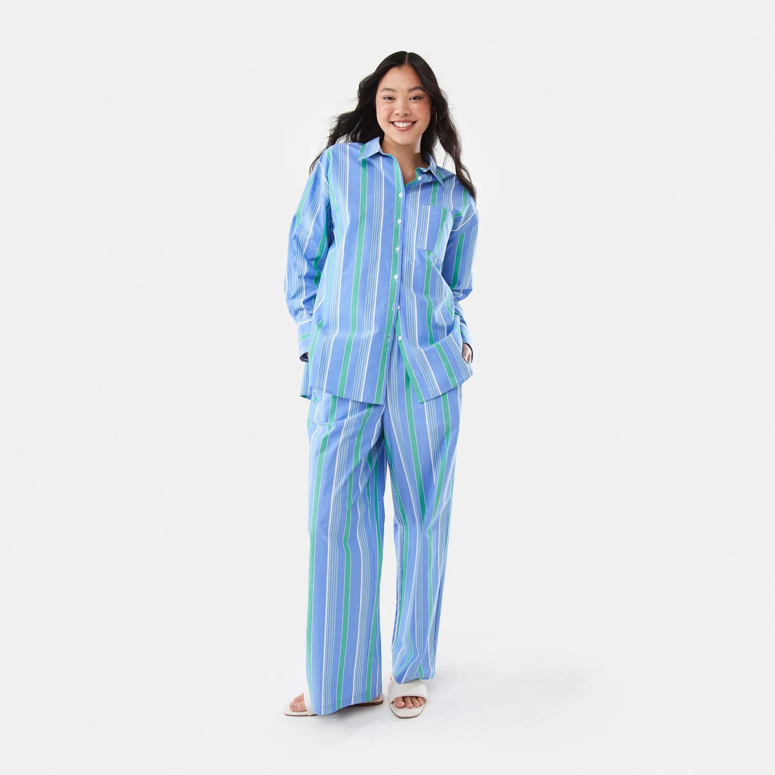 2 Poplin Pants POP STRIPE BLUE MARINE, 2 of 9