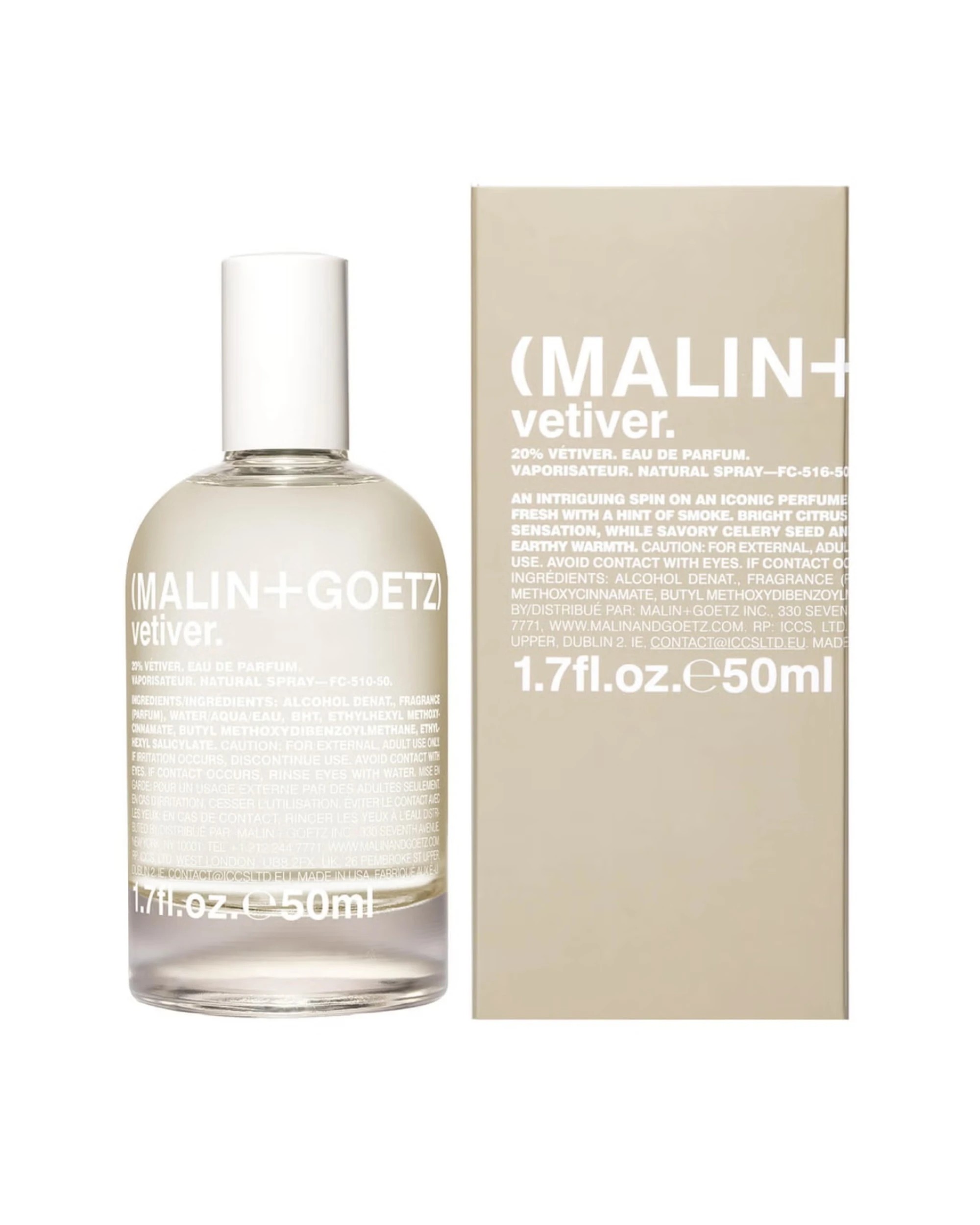 2 MALIN+GOETZ Vetiver Eau De Parfum Spray 50ml/1.7oz, 2 of 4