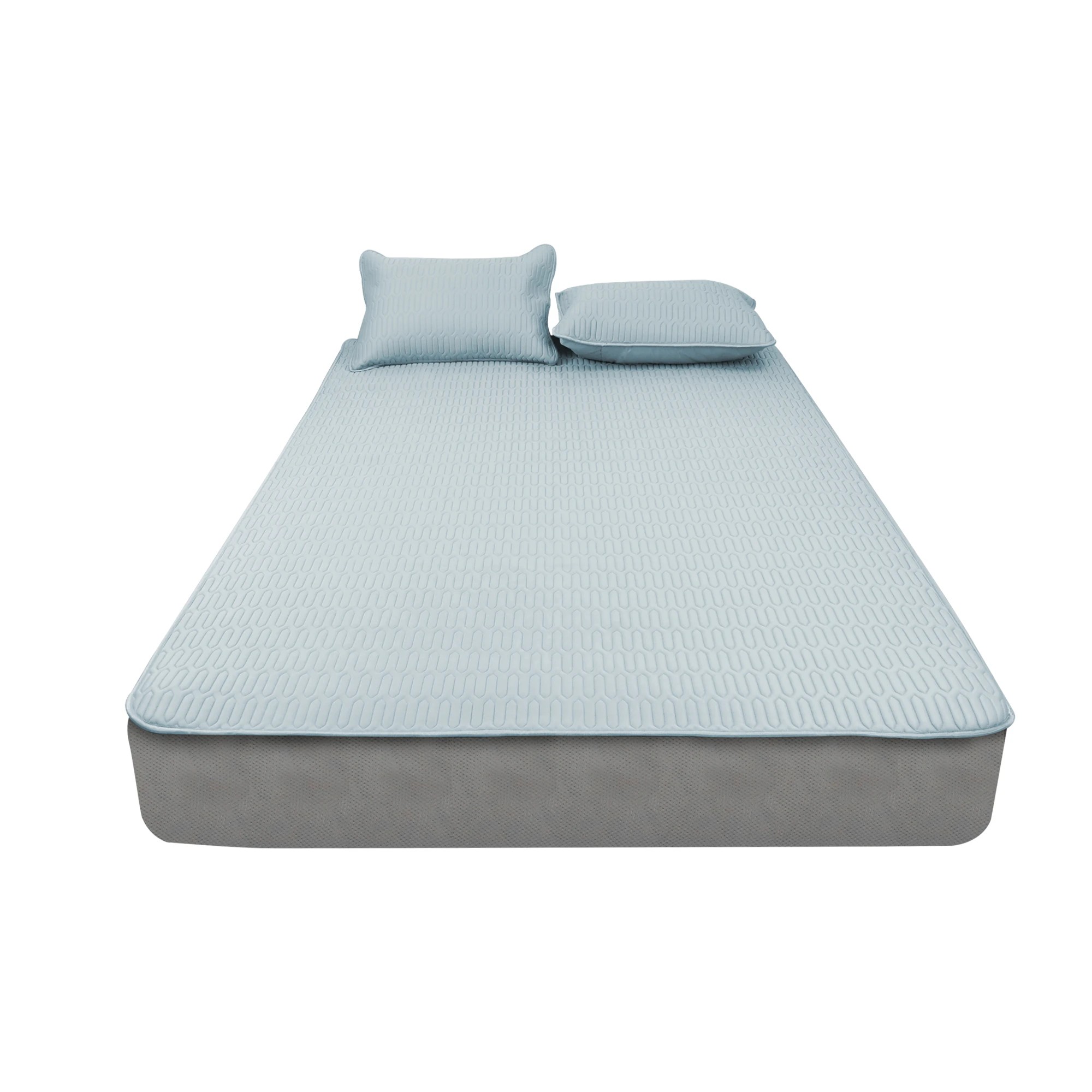 1 Dreamz Double Grey Cooling Bed Sheet Set
 - Double Bed, 1 of 5