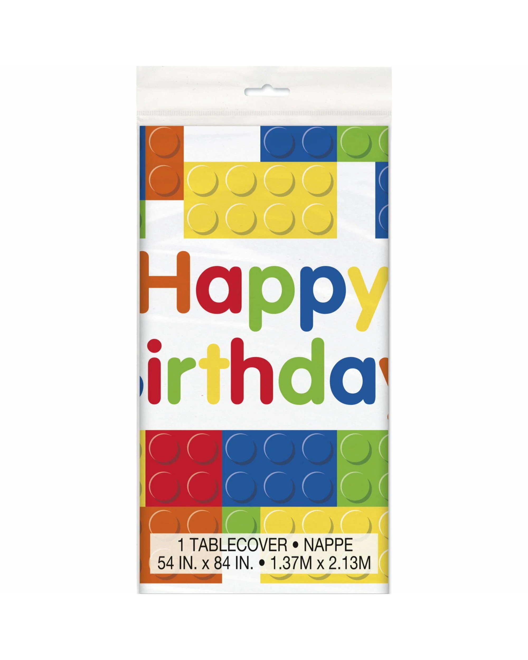 2 Unique Building Blocks Rectangular Plastic Tablecloth, 2 of 2