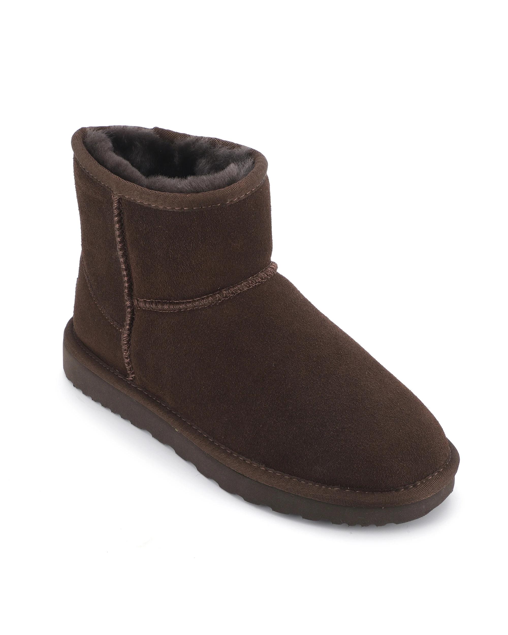 2 AUS WOOLI Signature Short Sheepskin Ankle UGG Boots CHOCOLATE, 2 of 6