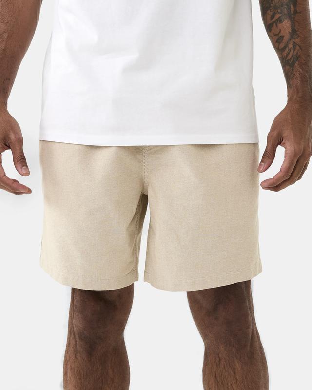 Elastic Waist Textured Volley Sh