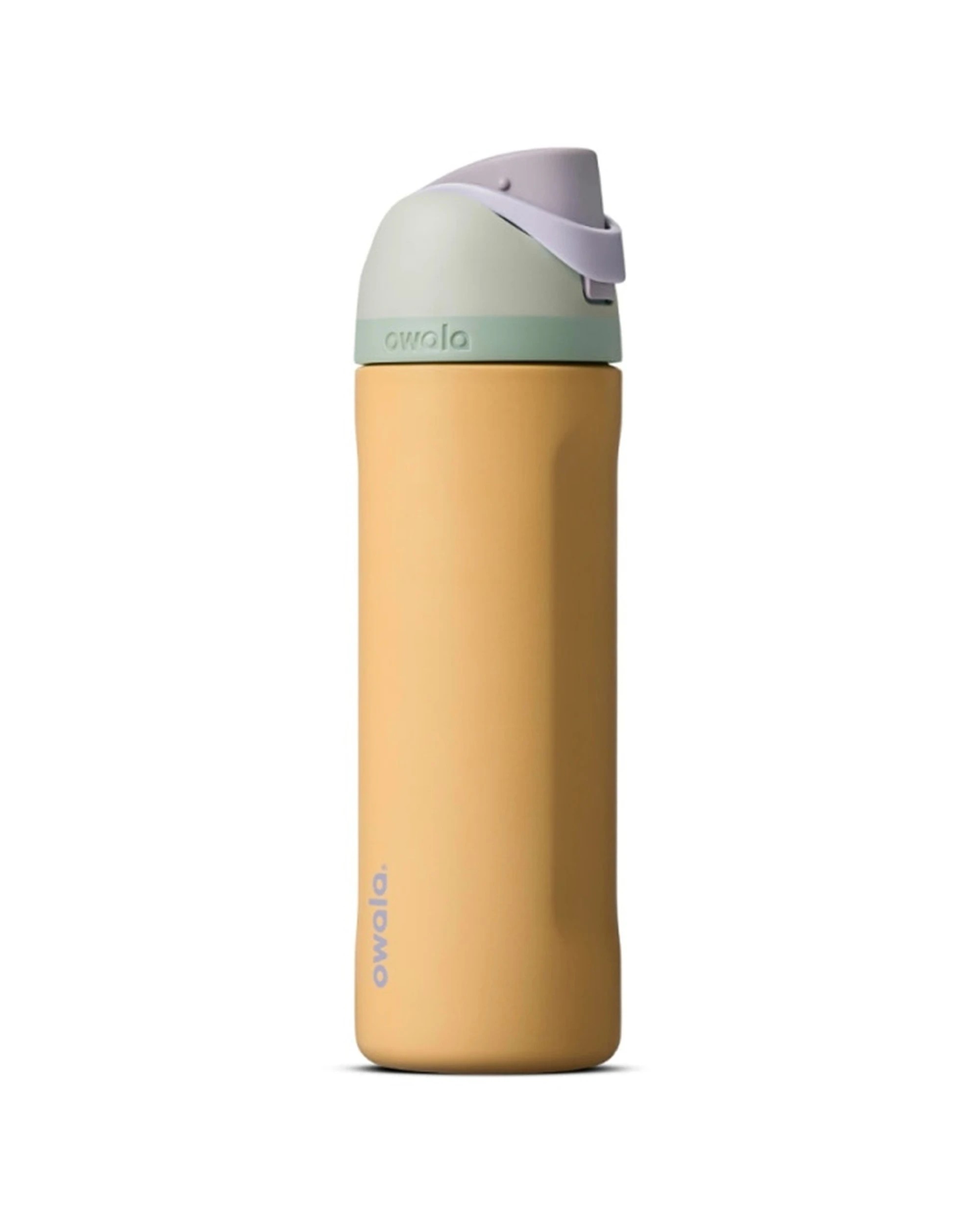 1 Owala FreeSip Stainless Steel Insulated 24oz Water Drink Bottle Beachfront - Yellow, 1 of 5