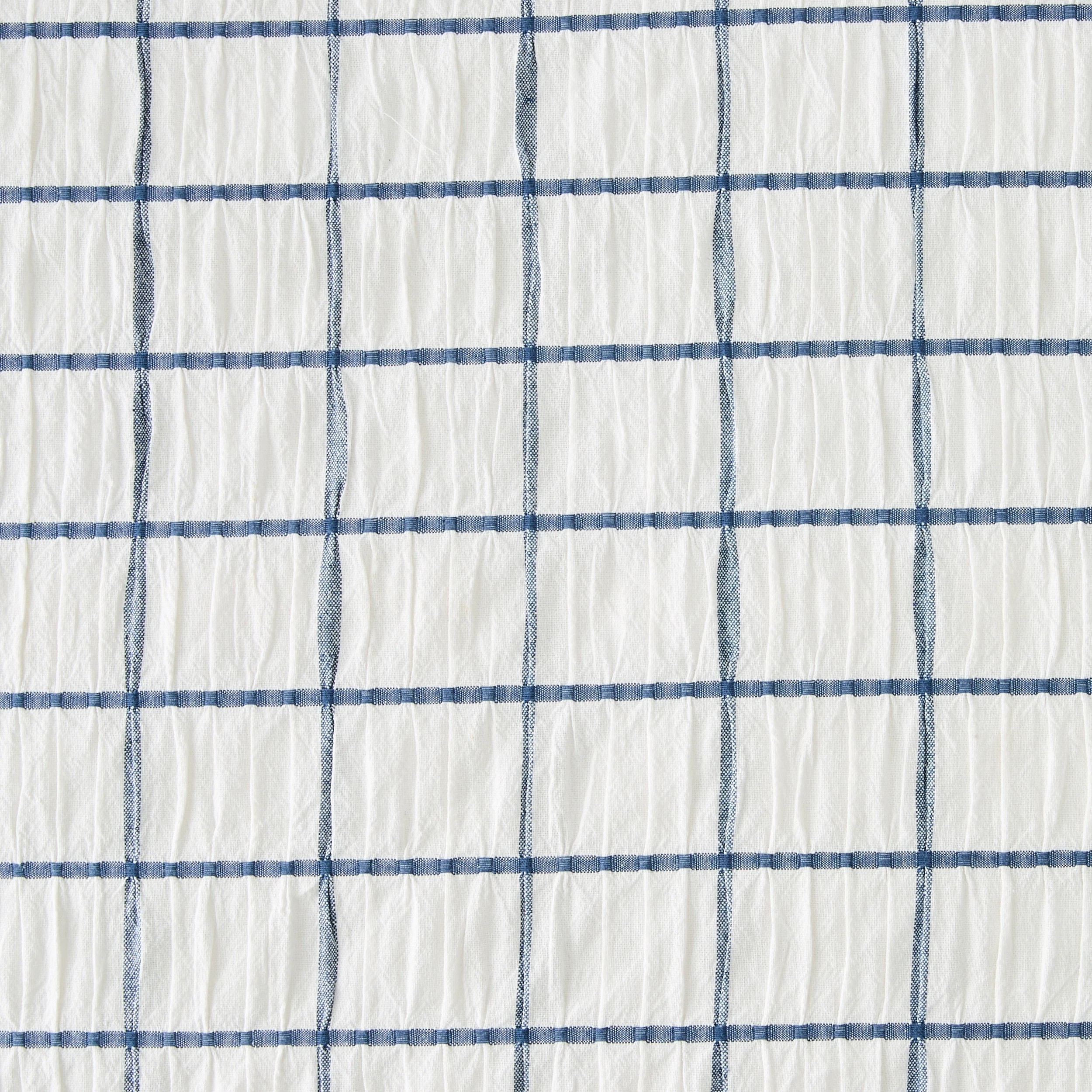 7 Rhys Check Australian Grown Cotton Quilt Cover Set - Super King Bed, 7 of 7