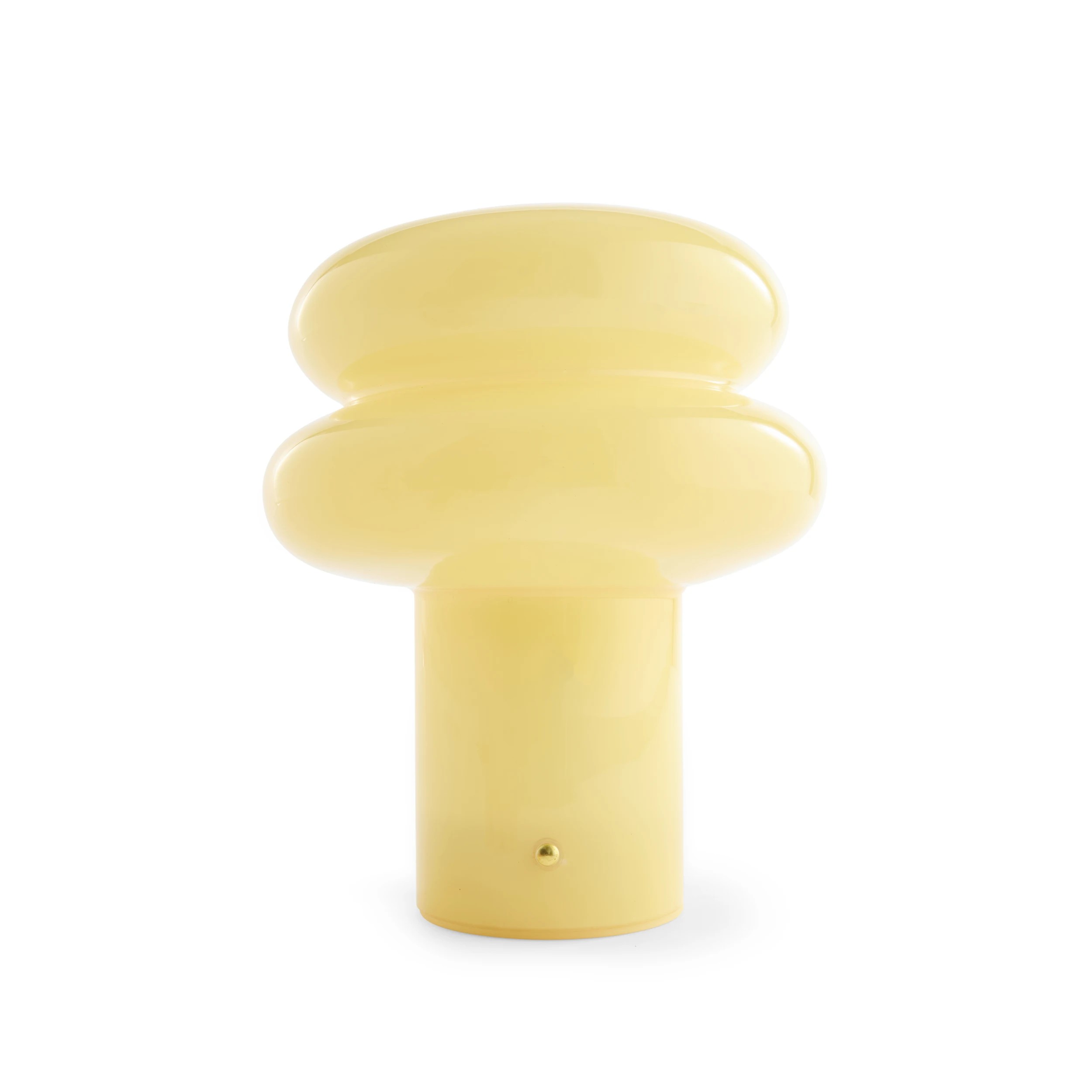 2 Oslo Glass Portable Rechargeable Lamp - Butter, 2 of 7