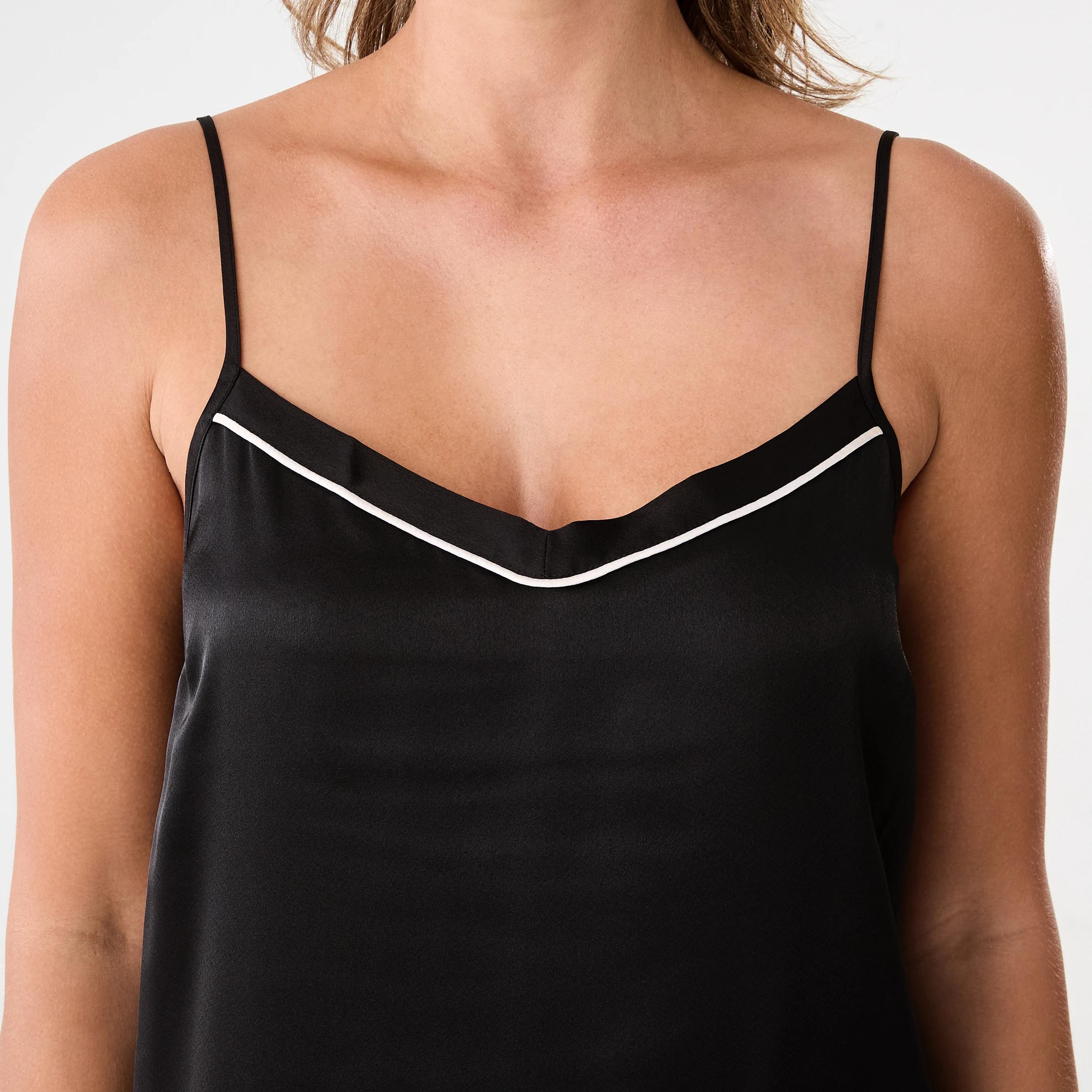 5 Satin Cami Nightie Black, 5 of 6