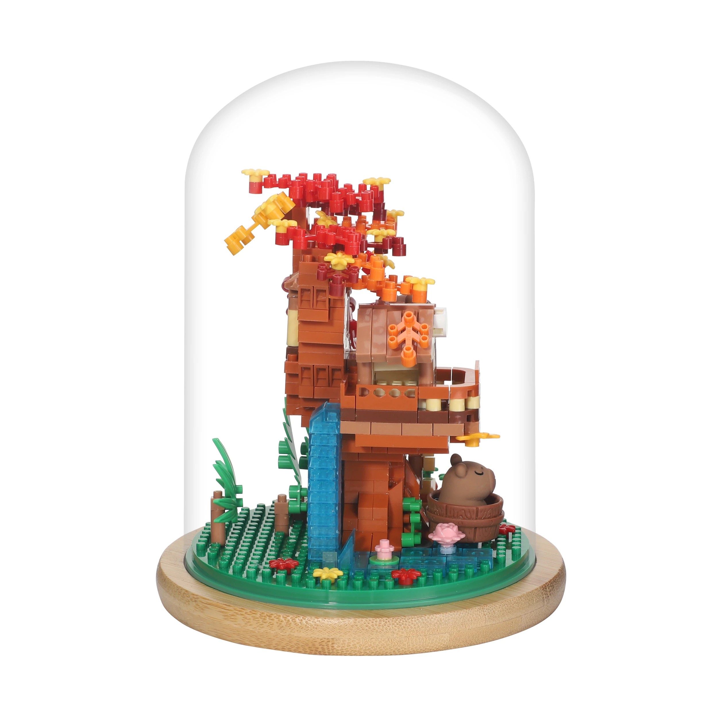 6 Mini Blocks Flower Series: Capybara Tree Dome - Assorted, 6 of 9