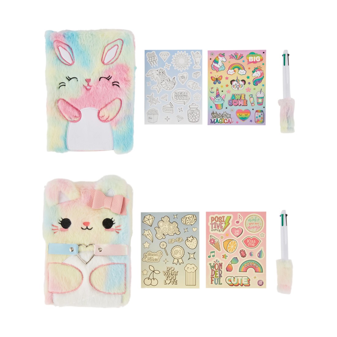 2 WeCool iLY Fluffy Journal Set - Assorted, 2 of 7