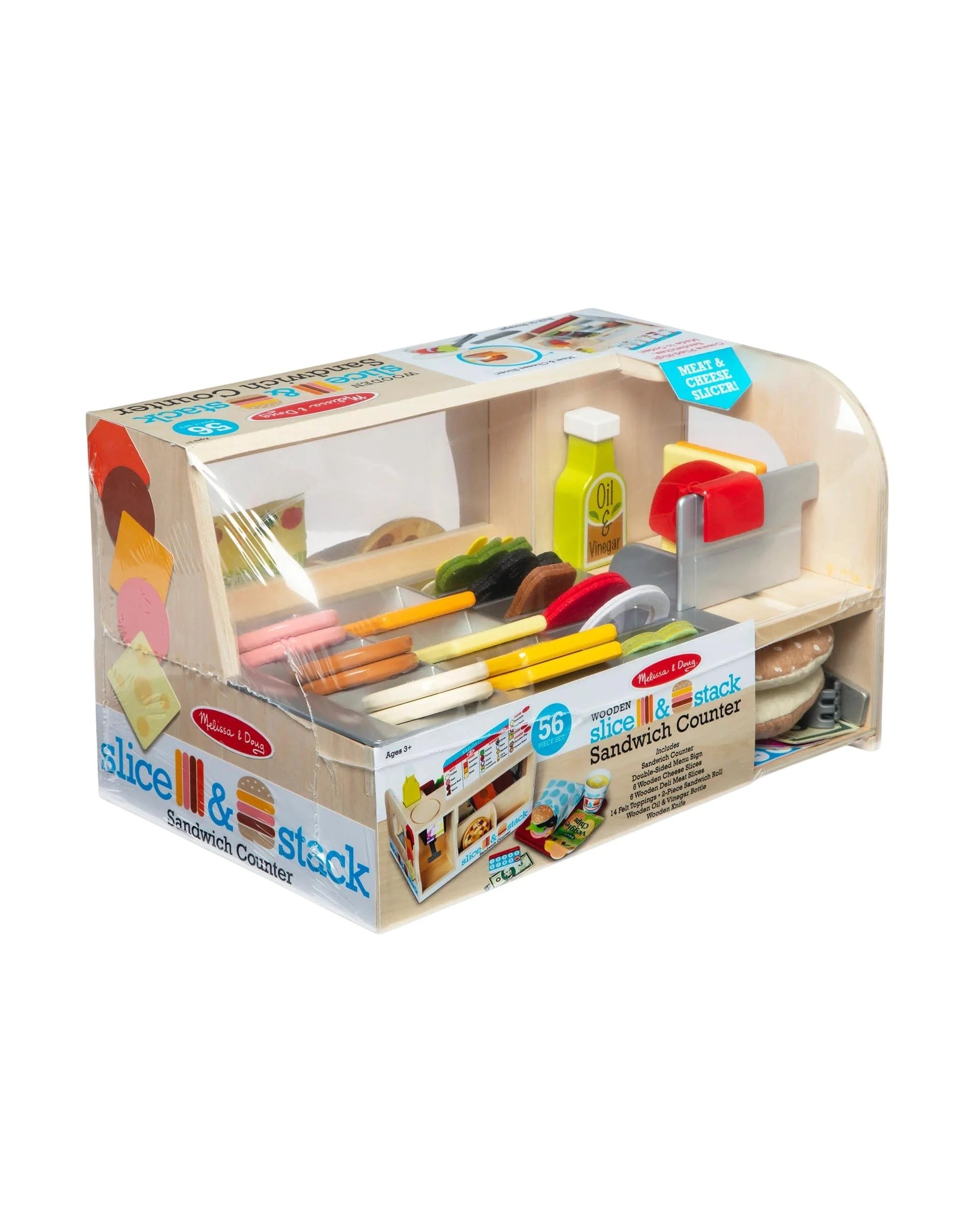 Melissa and Doug Slice and Stack Sandwich Counter Playset - Kmart