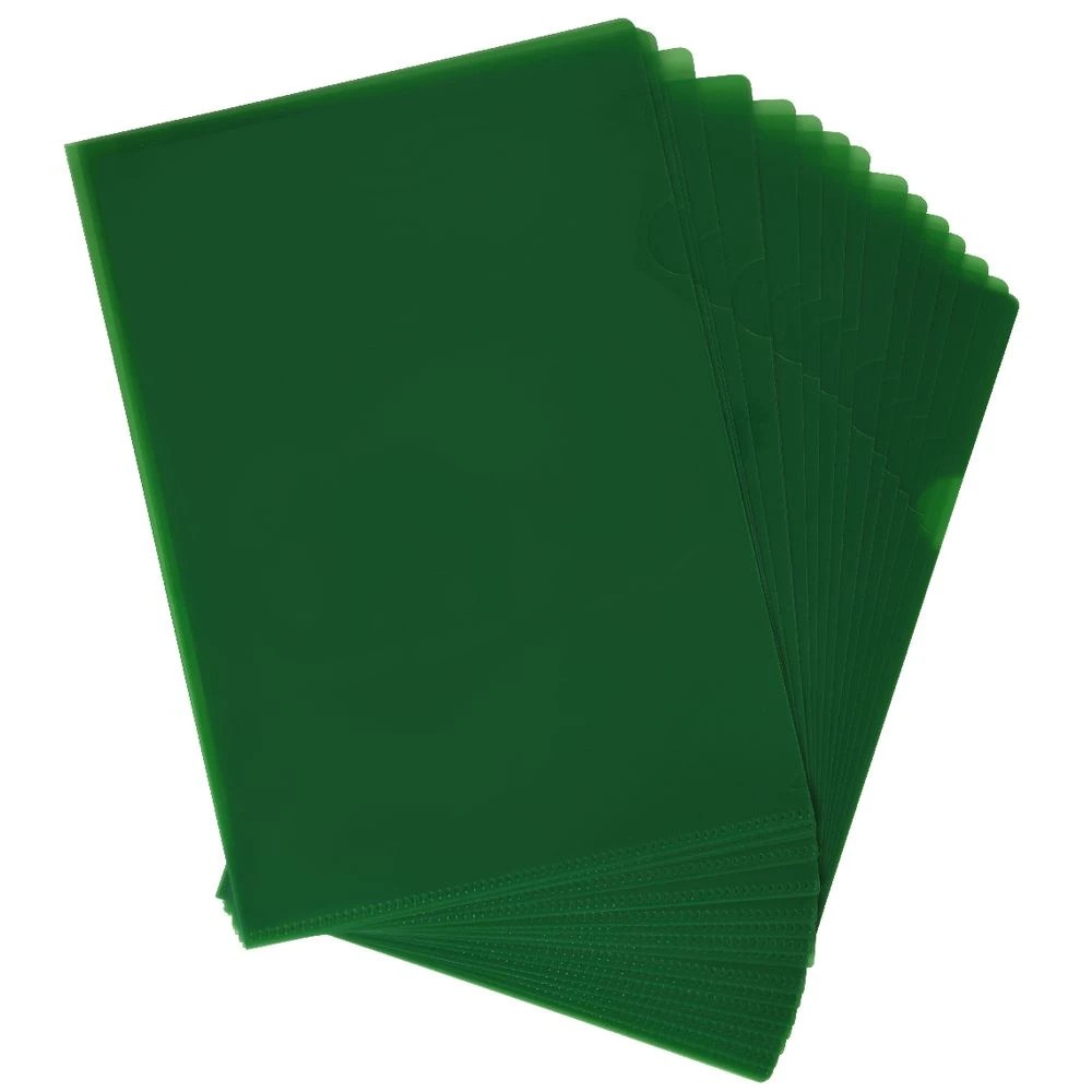 2 J.Burrows A4 Letter File Green 20 Pack, 2 of 3