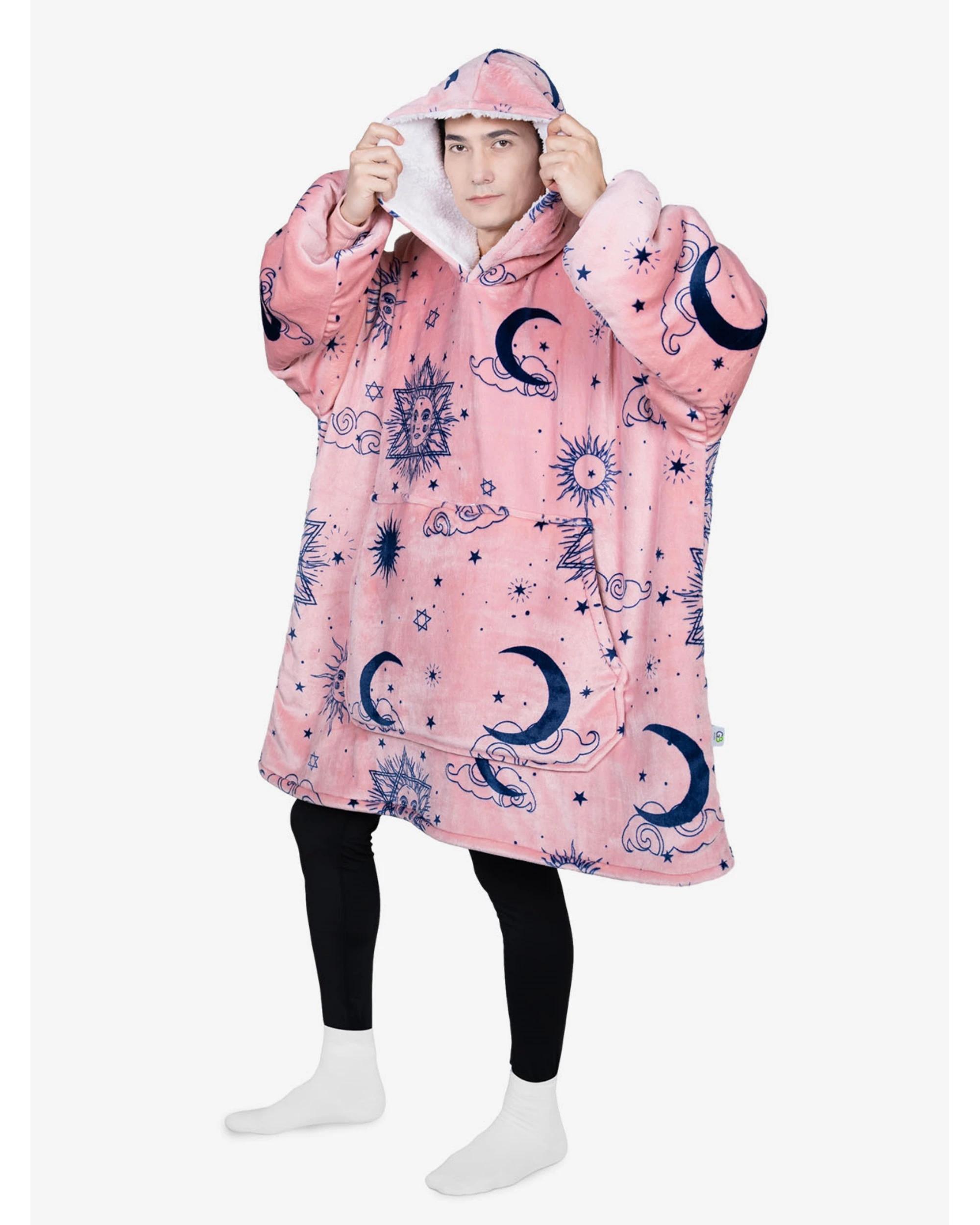 4 Advwin Winter Wearable Blanket Hoodie Adult Yoga Avocado Sweatshirt CARROLL, 4 of 5