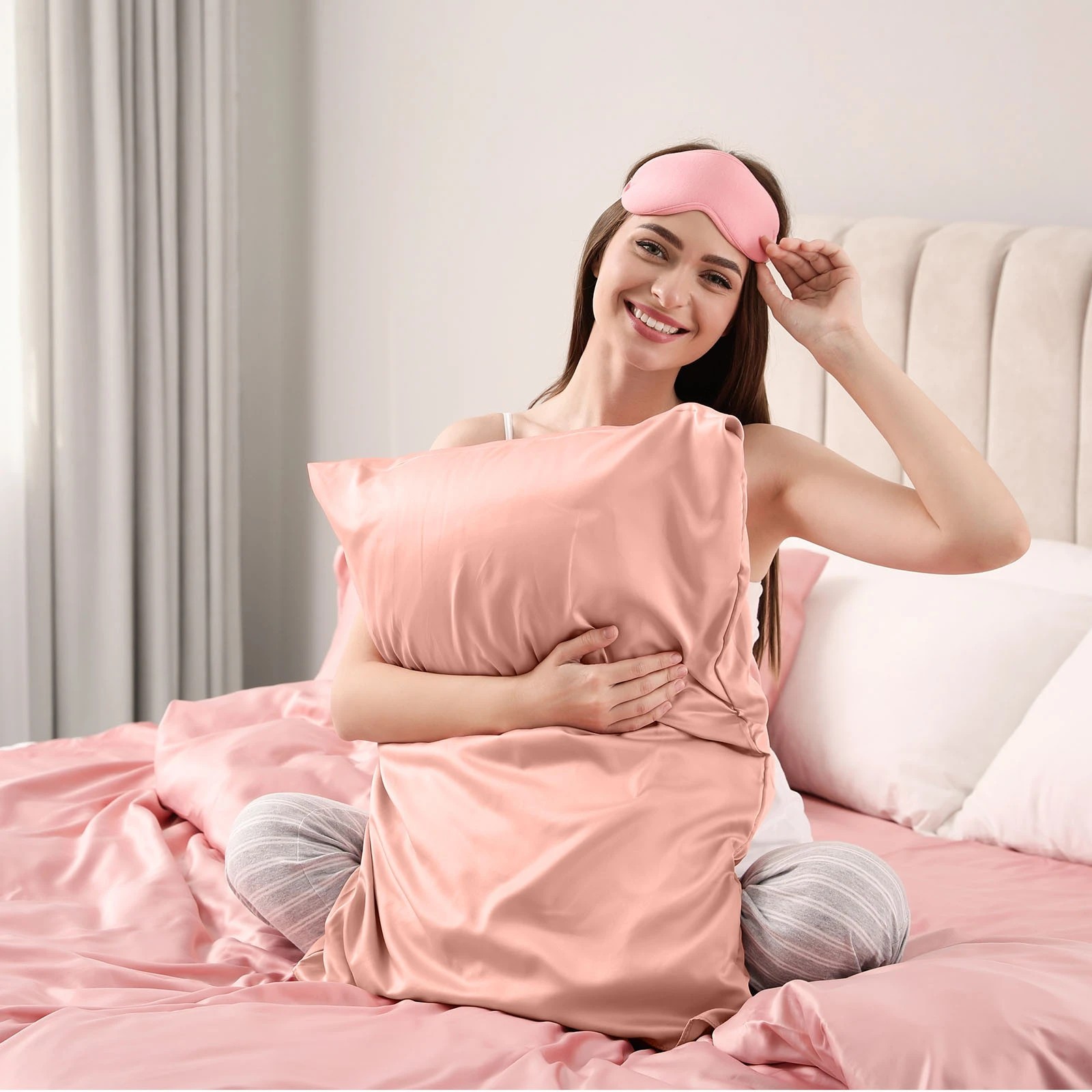 5 Royal Comfort Pure Silk Pillow Case 100% Mulberry Silk Hypoallergenic Pillowcase - Pink, 5 of 10