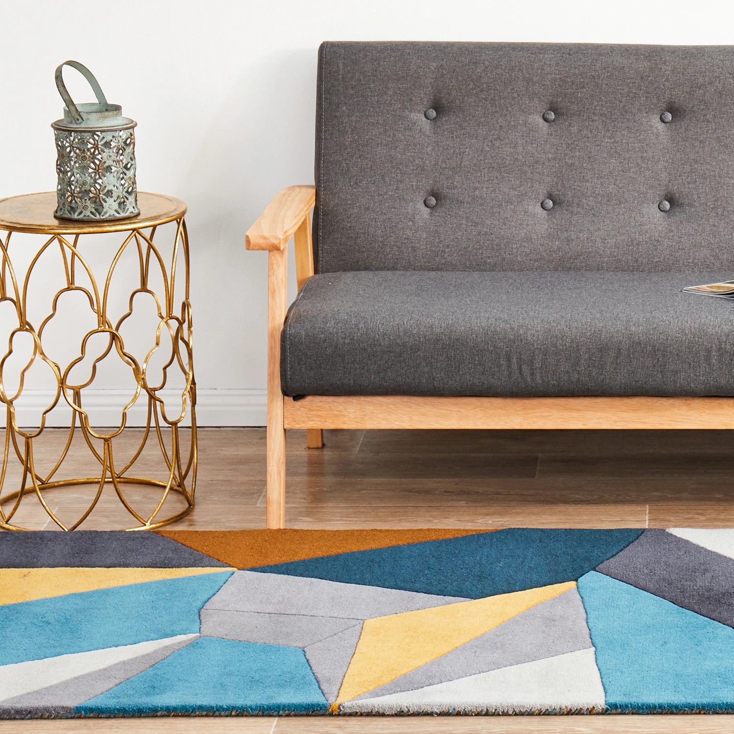 4 Common Ground Rugs Jye 902 300x80cm Runner - Medium Hand Tufted Wool Rug - Multi, 4 of 7
