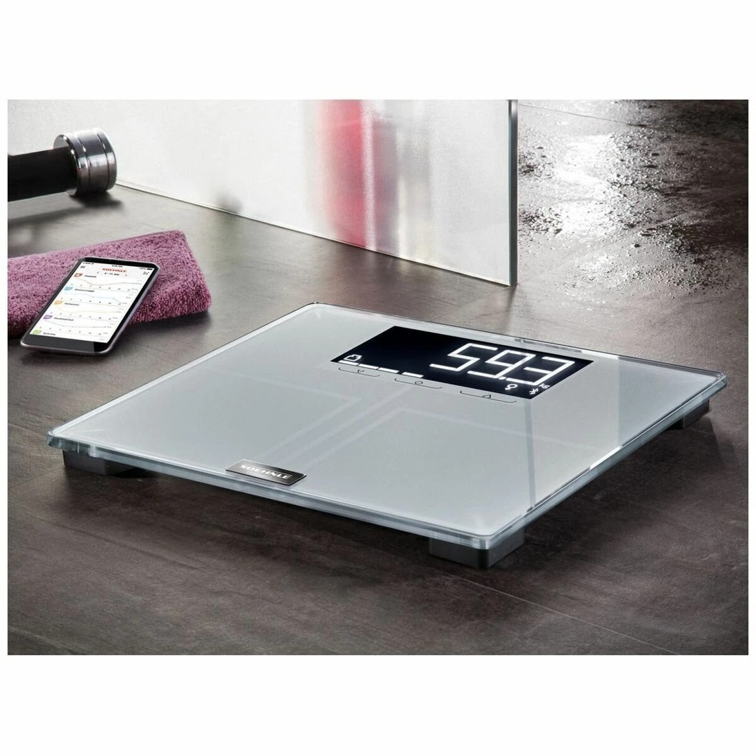 3 Soehnle Shape Sense Connect 200 Digital Bathroom Scales, 3 of 4