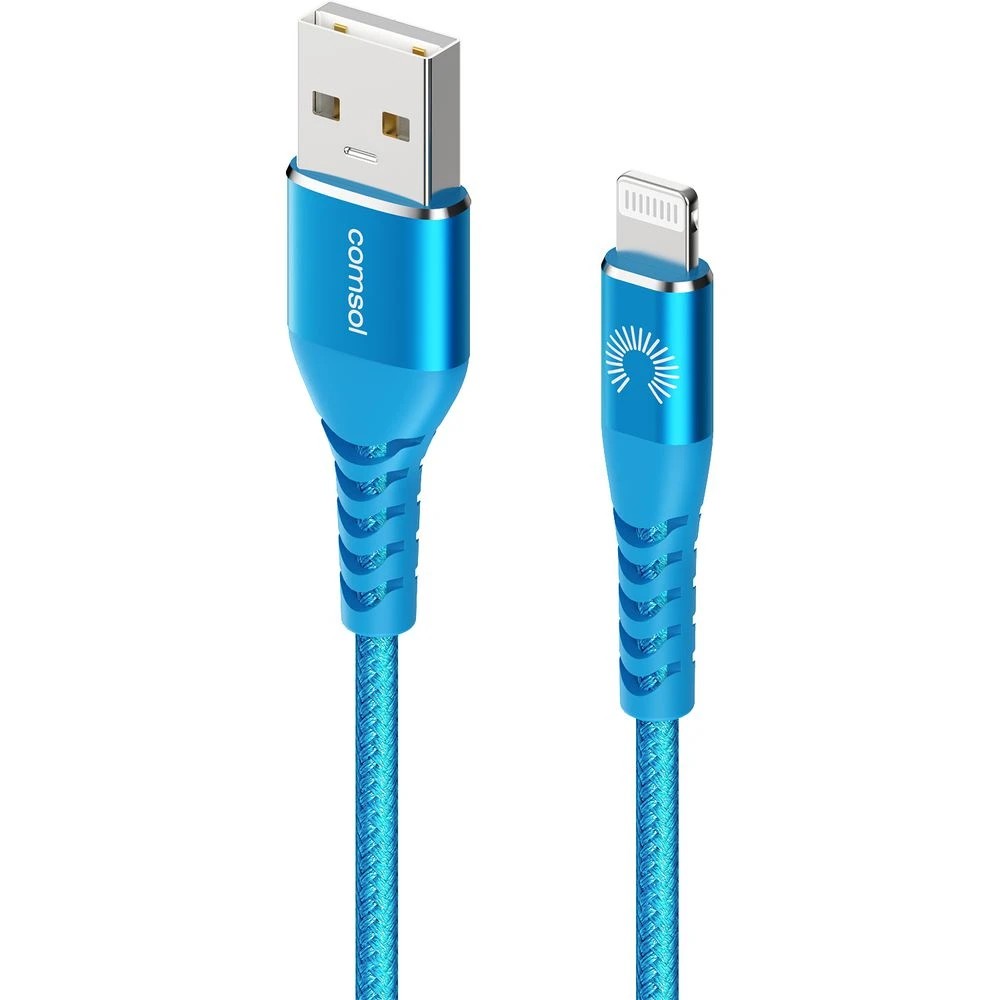 4 Comsol Kevlar Lightning to USB-A MFi Cable 1.2m Blue, 4 of 7