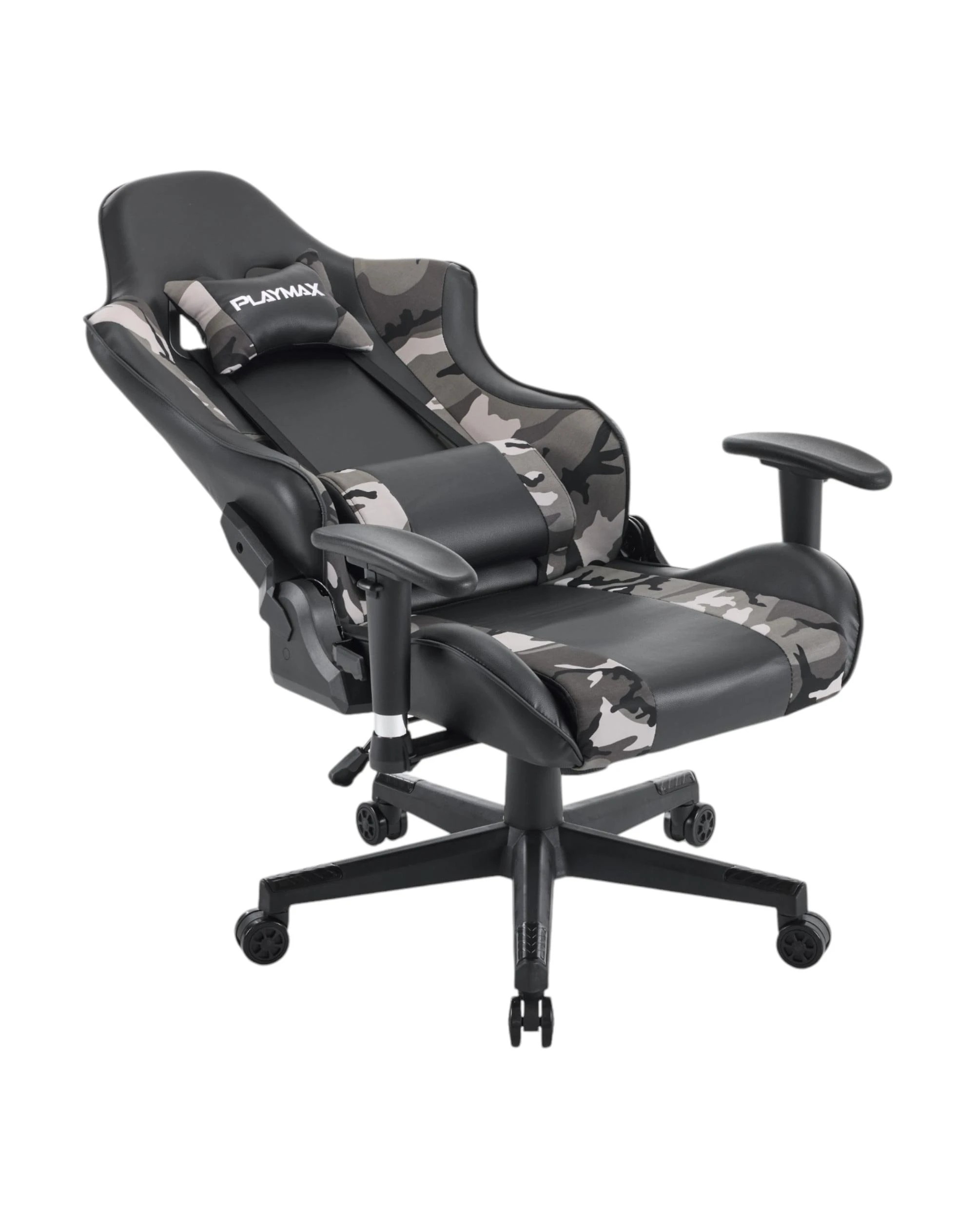 7 Playmax Elite Fabric Gaming Chair - Black and Grey Camo - Multi, 7 of 7
