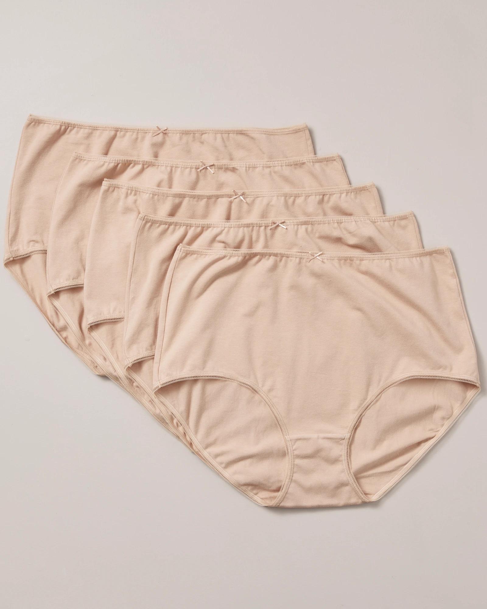 7 Target 5 Pack Cotton/elastane Full Briefs FF LATTE, 7 of 7