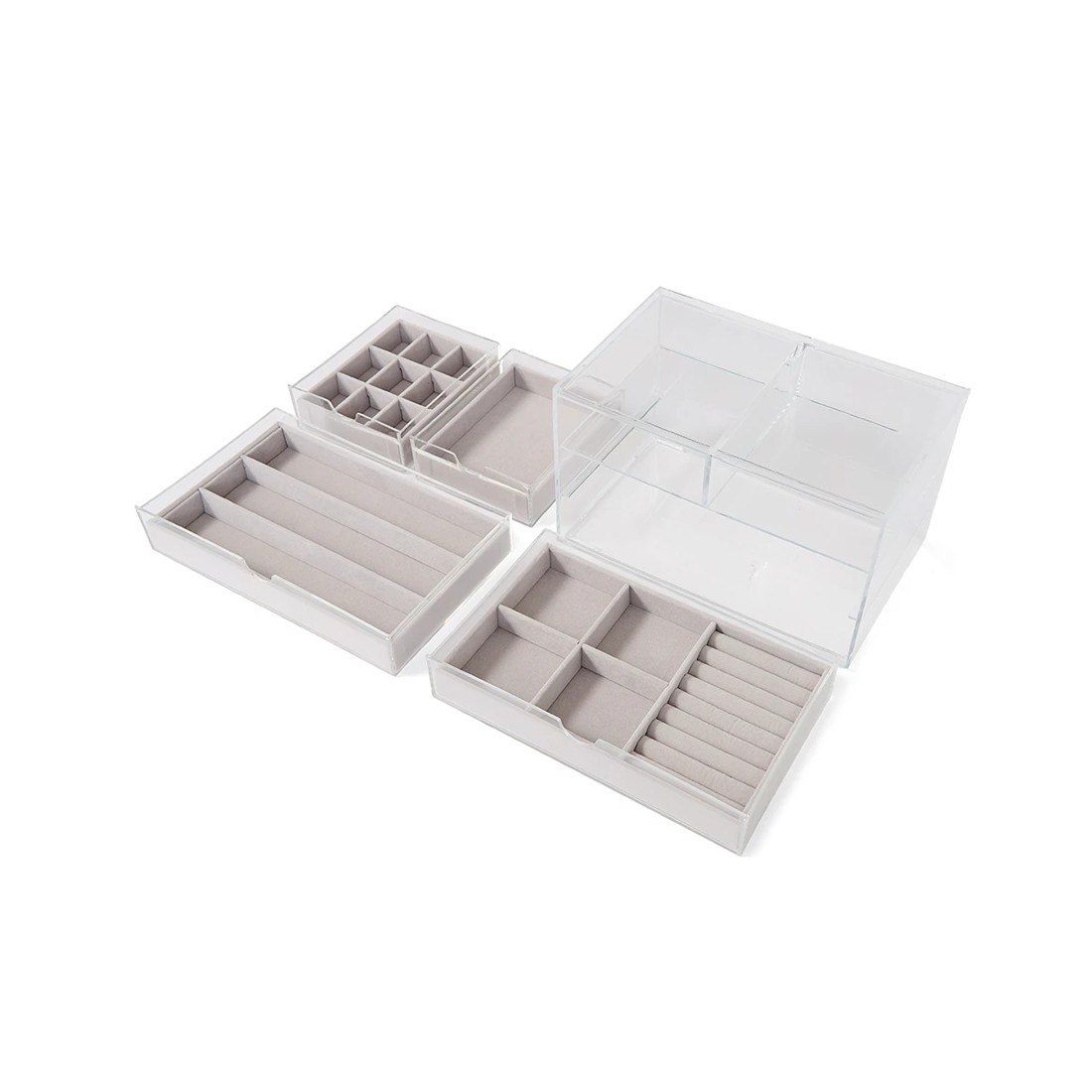 7 Modular Jewellery Box 4 Drawer, 7 of 8