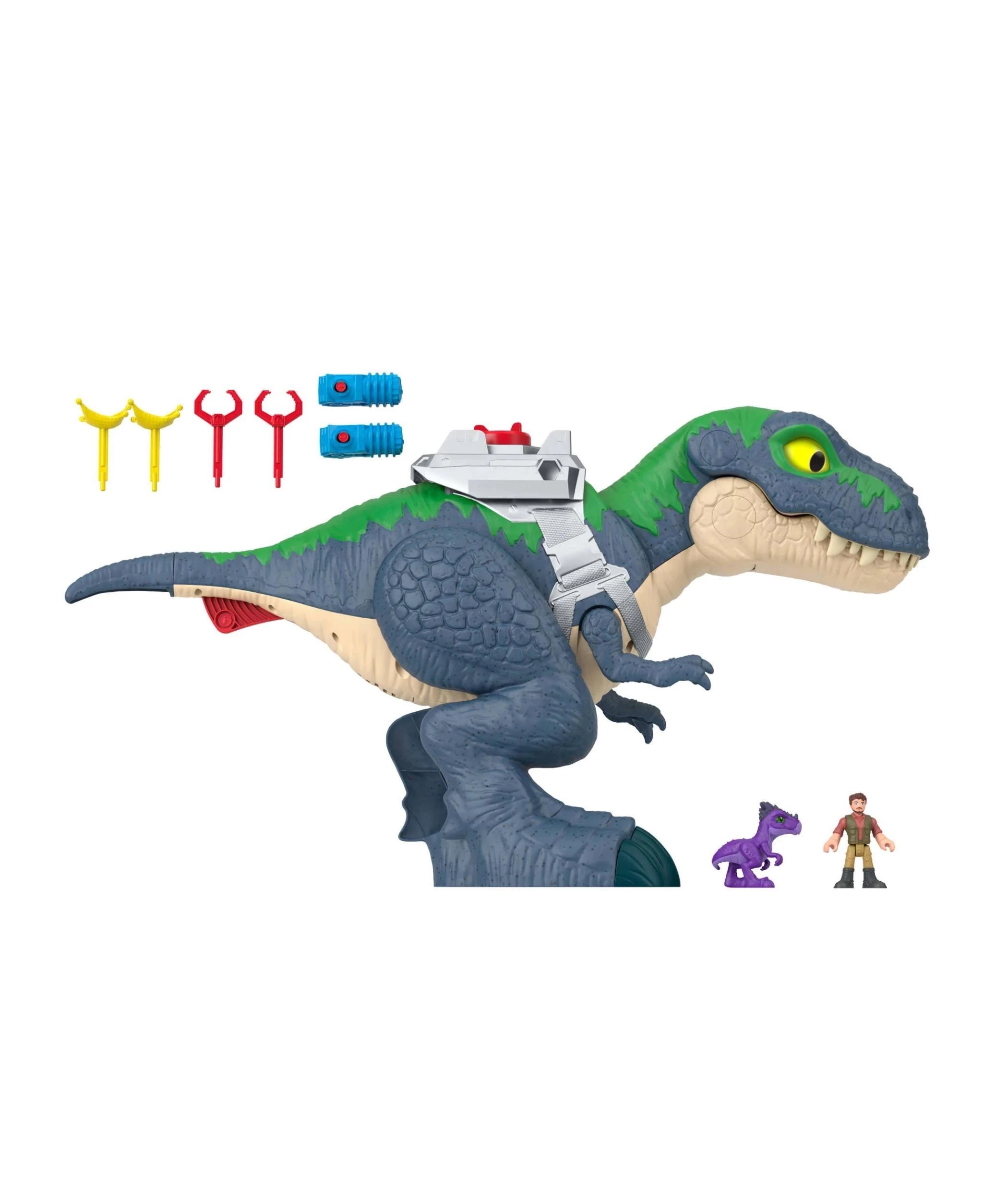 2 Mattel Fisher-Price Imaginext Jurassic World Rebirth Ultimate Action Chomp T. rex - Multi, 2 of 5