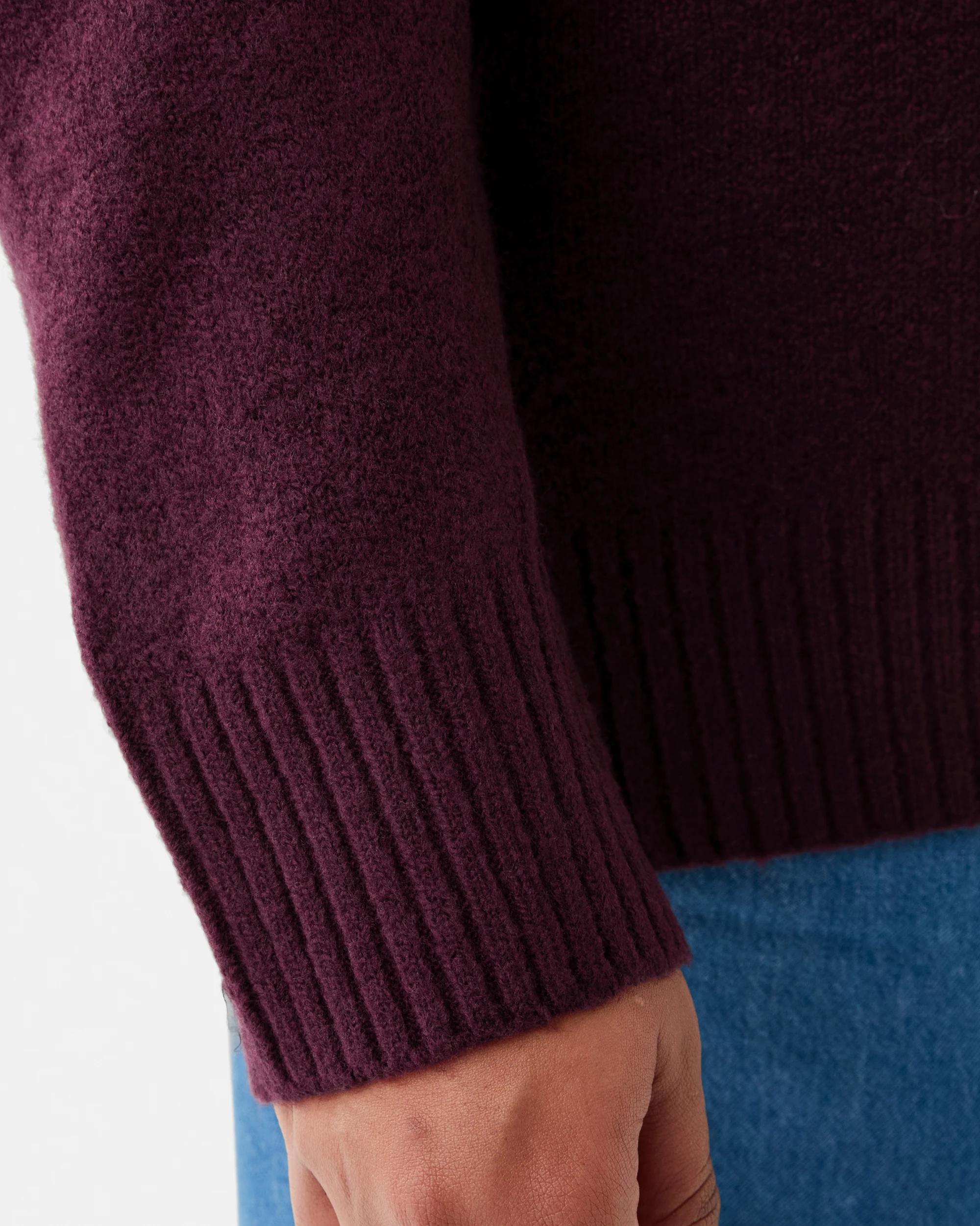 6 Curve Funnel Neck Jumper Prt Royal, 6 of 7