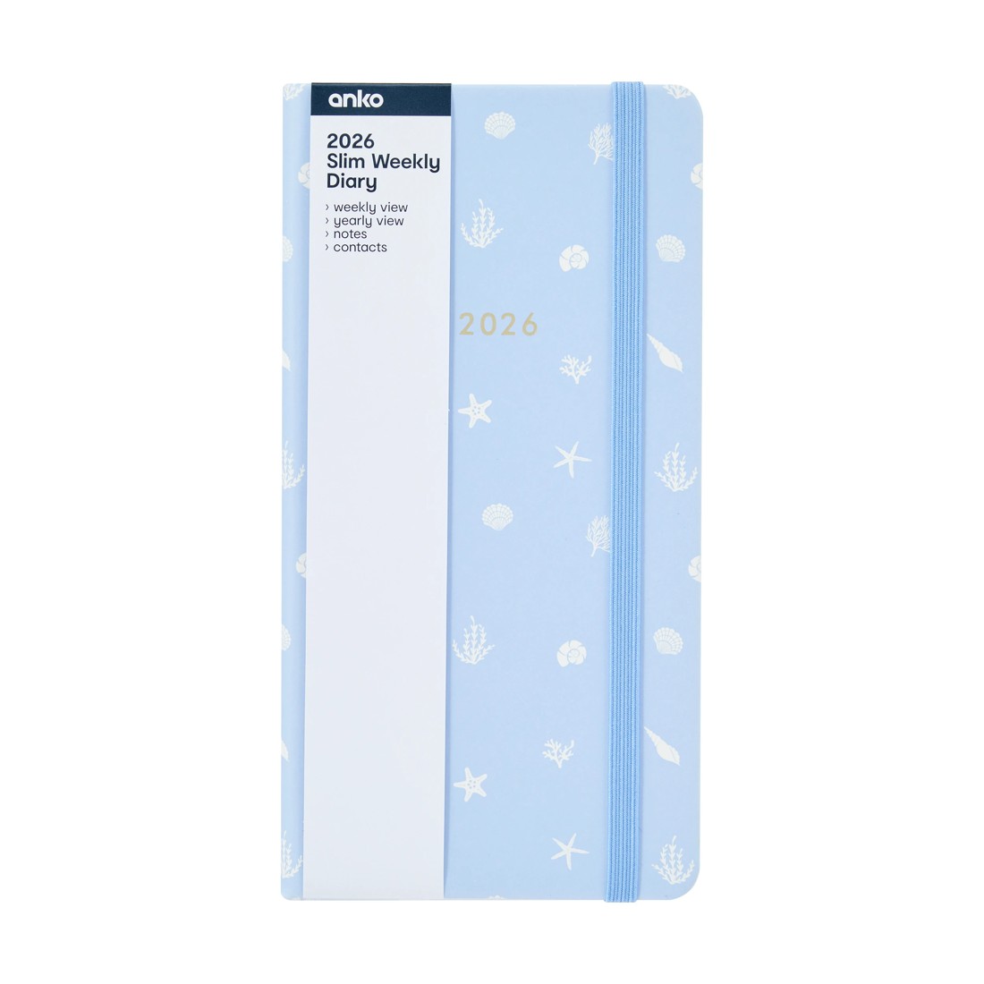 7 2026 Slim Weekly Diary - Shell, 7 of 8