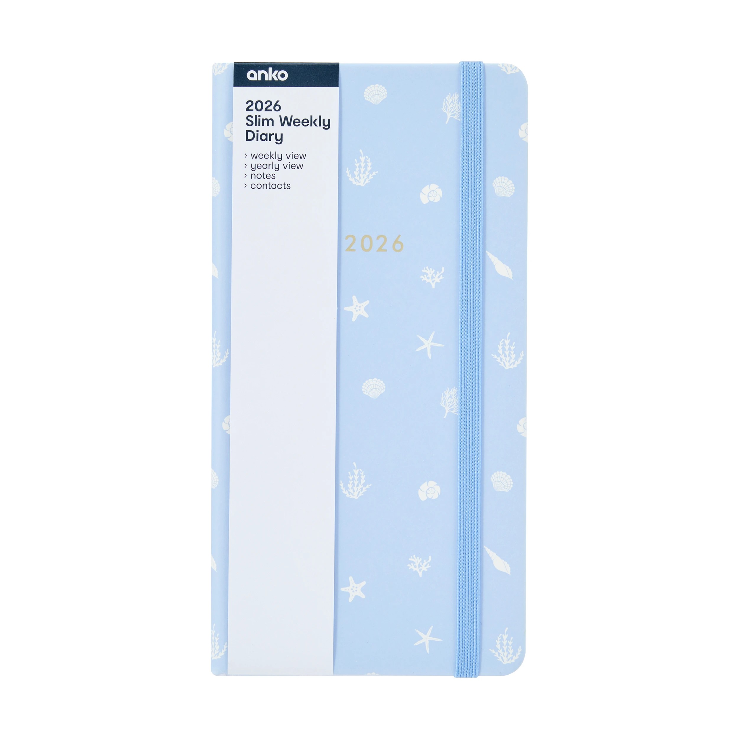 7 2026 Slim Weekly Diary - Shell, 7 of 8