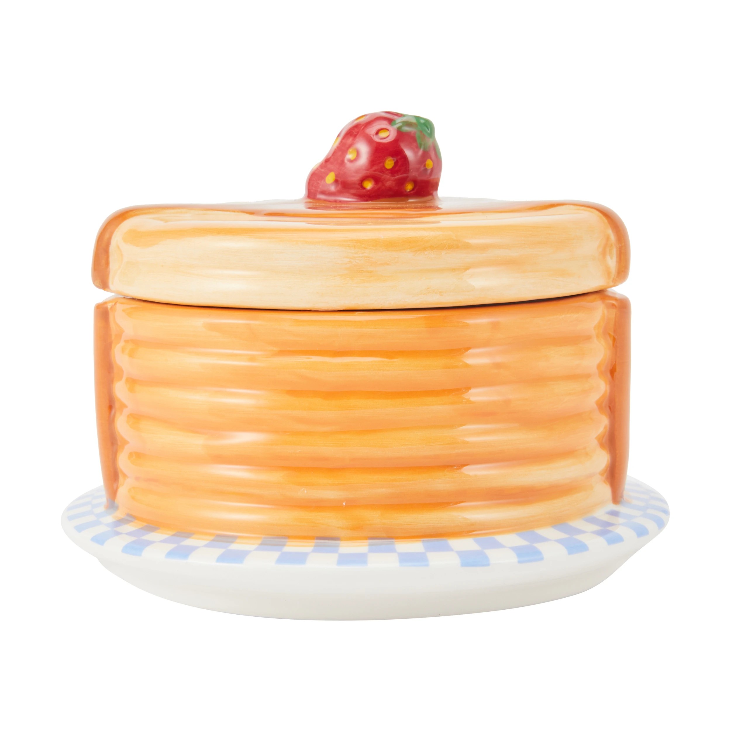 1 Ceramic Pancake Stack Candle, 1 of 6