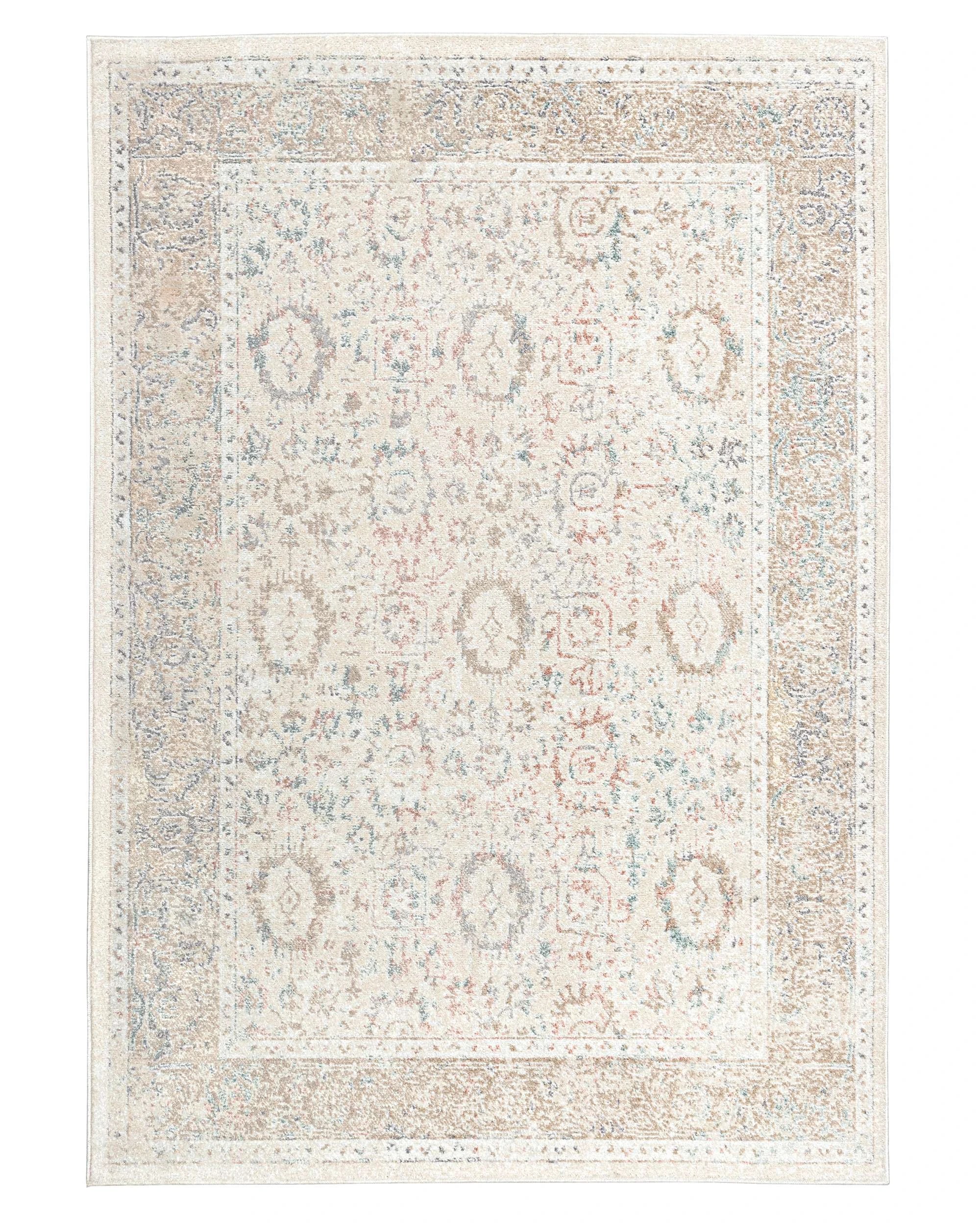 1 Loopsie Seymour Traditional Floral Rug-230cm x 160cm - White, 1 of 7