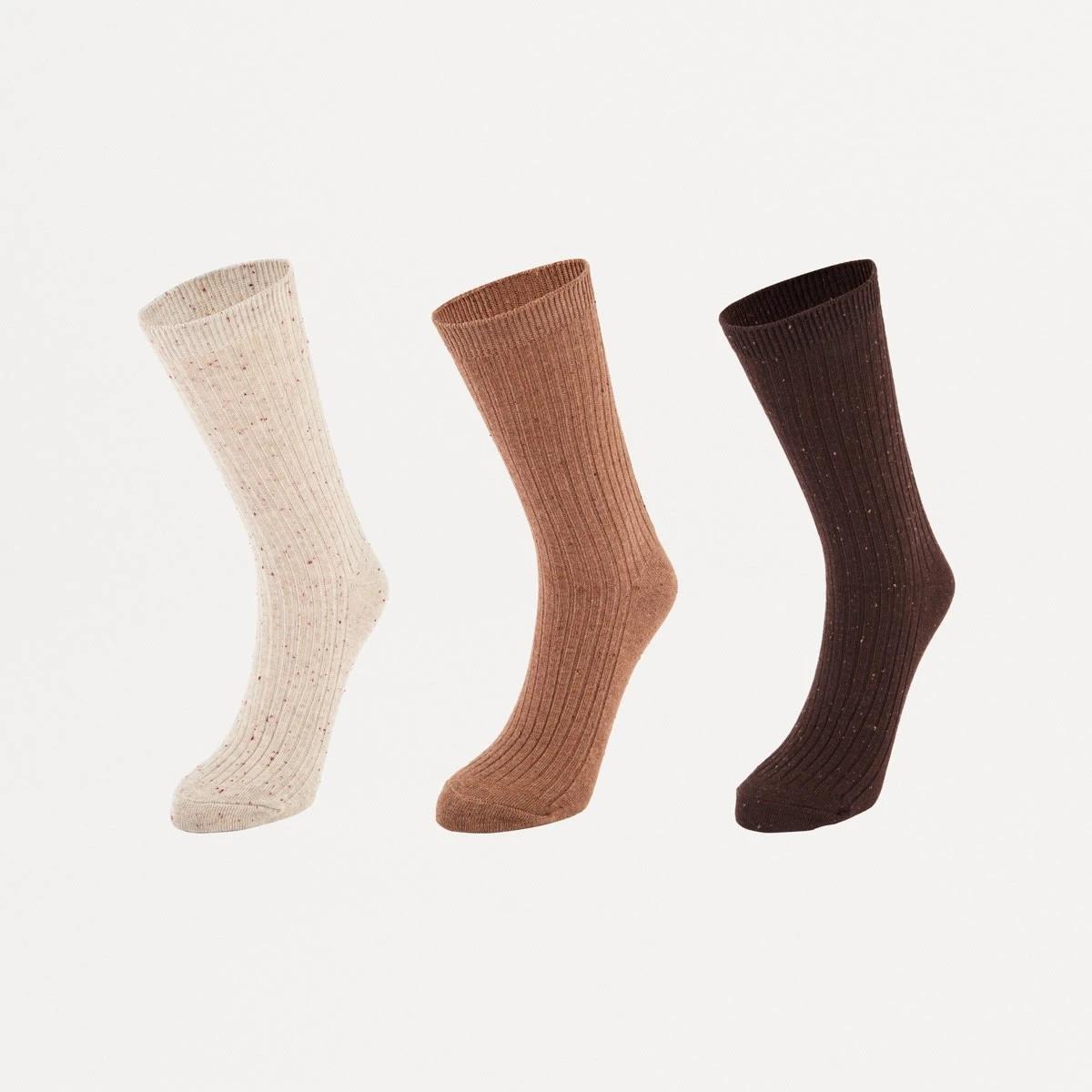 1 3 Pack Winter Rib Boot Socks Car Nep Mx, 1 of 3