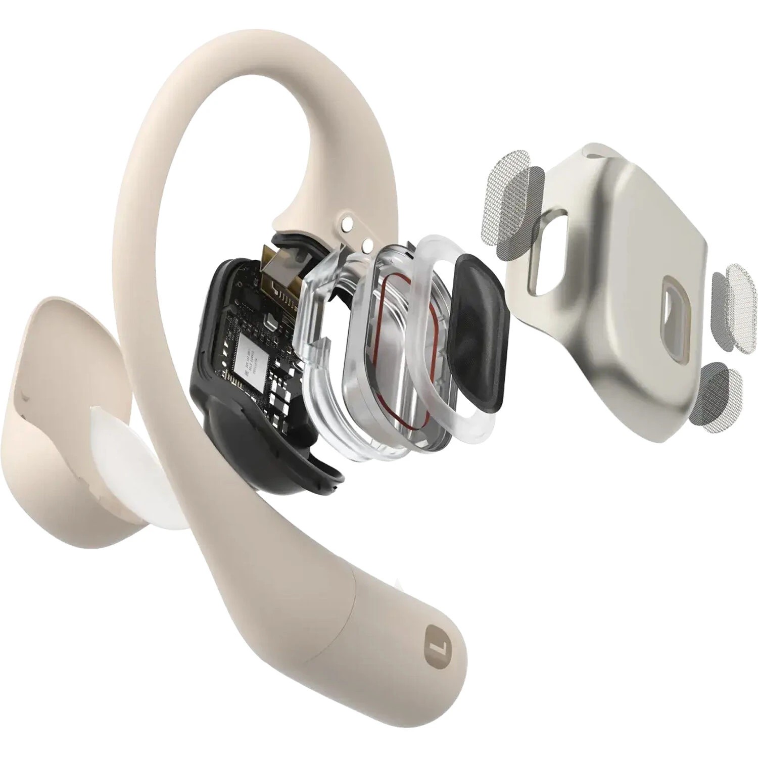 5 SHOKZ OpenFit Open Ear Wireless Earbuds Long Battery Bluetooth 5.2 Comfort Fit - Beige, 5 of 6