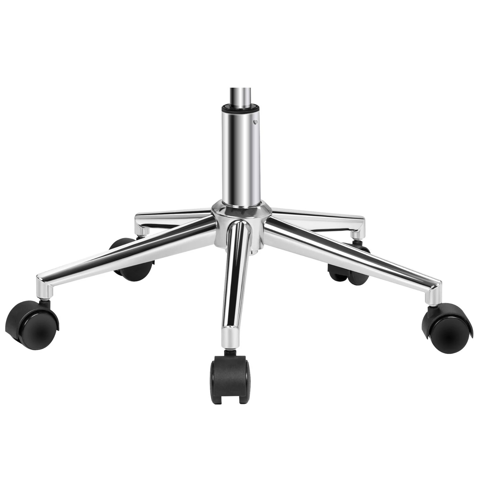 6 Alfordson Wooden Office Chair Computer Chairs Home Seat PU Leather - White, 6 of 10